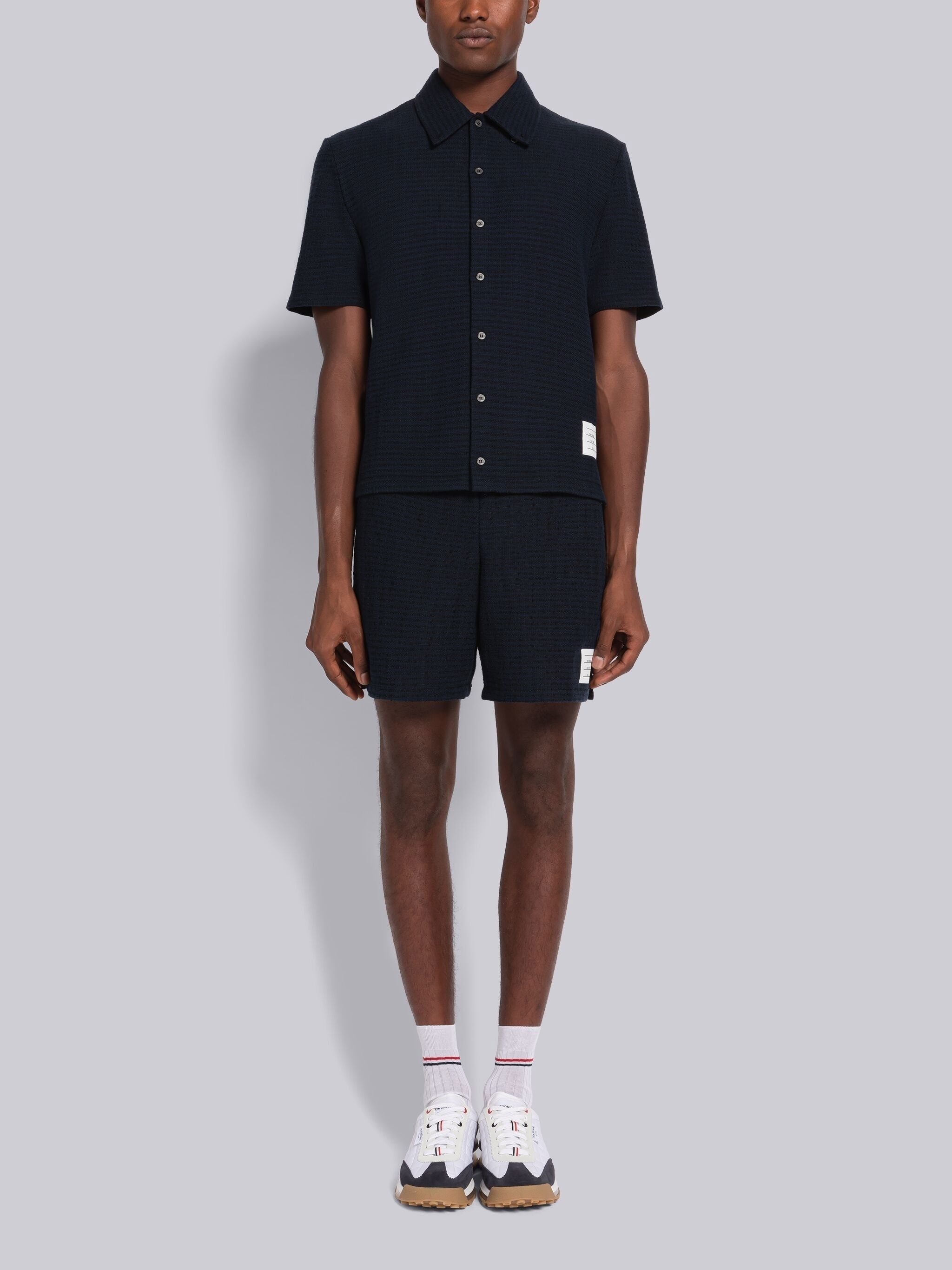 University Stripe Mid Thigh Summer Short - 4