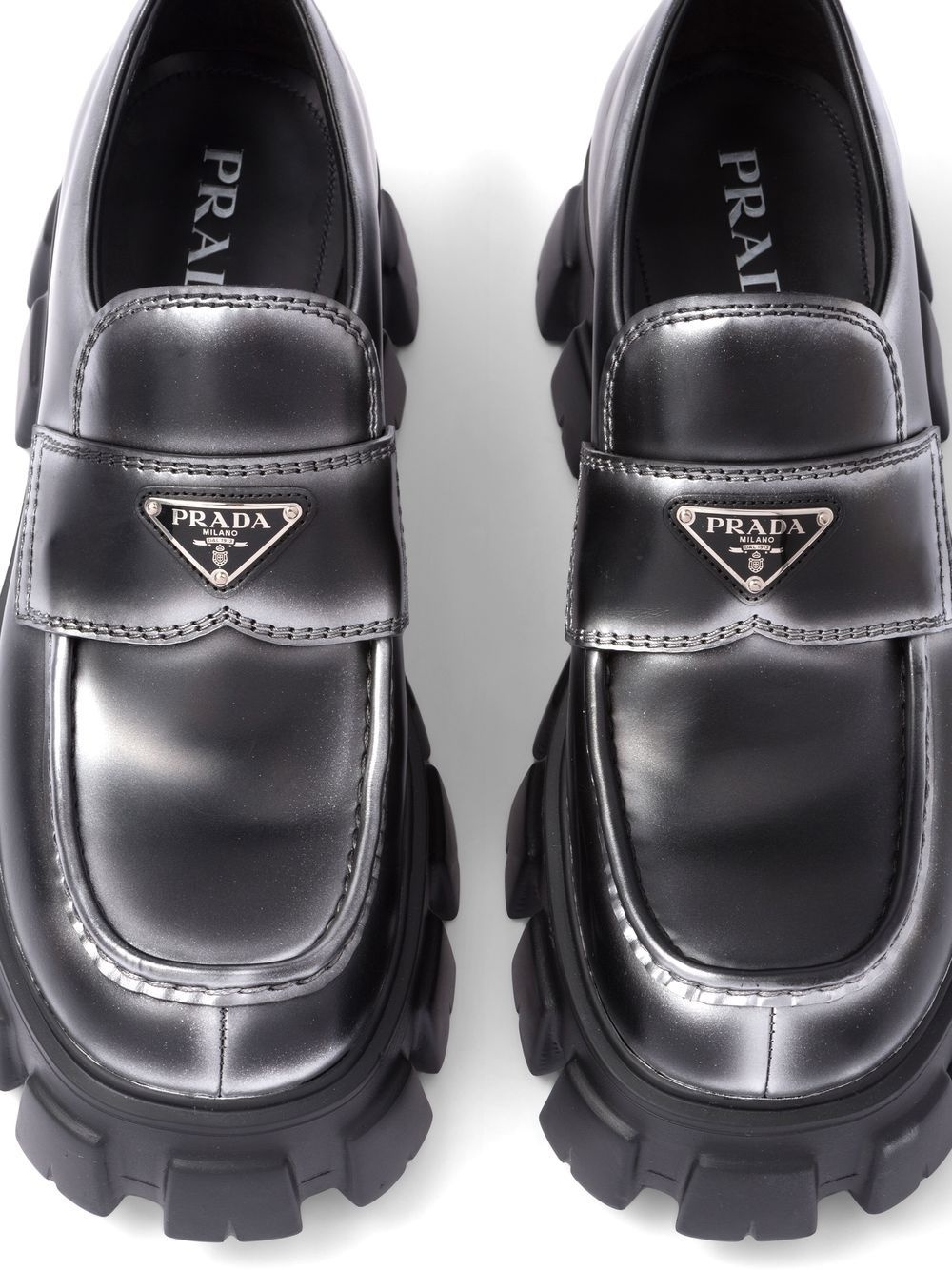 Monolith nuanced leather loafers - 5