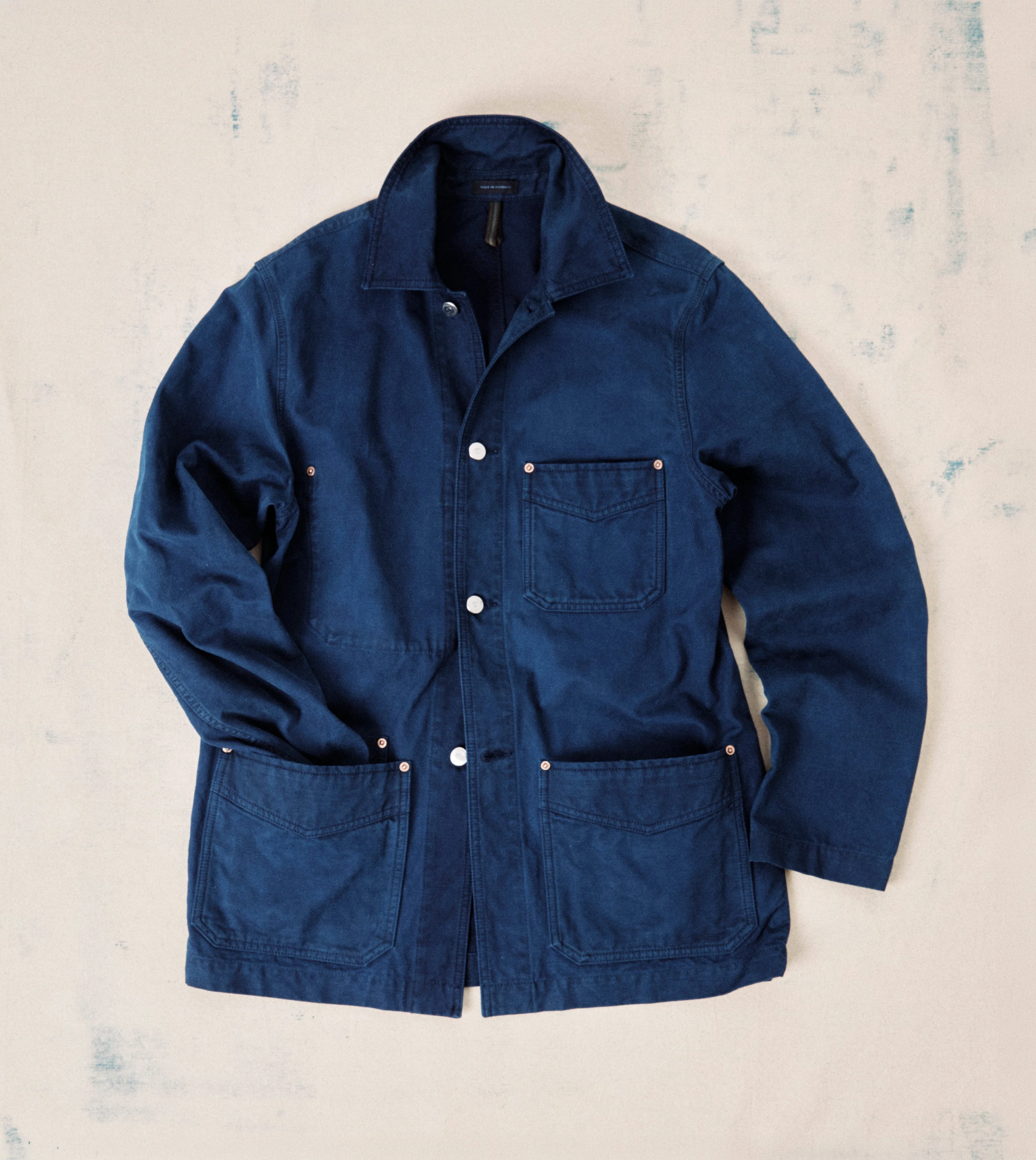 Indigo Dyed Chore Jacket - 1