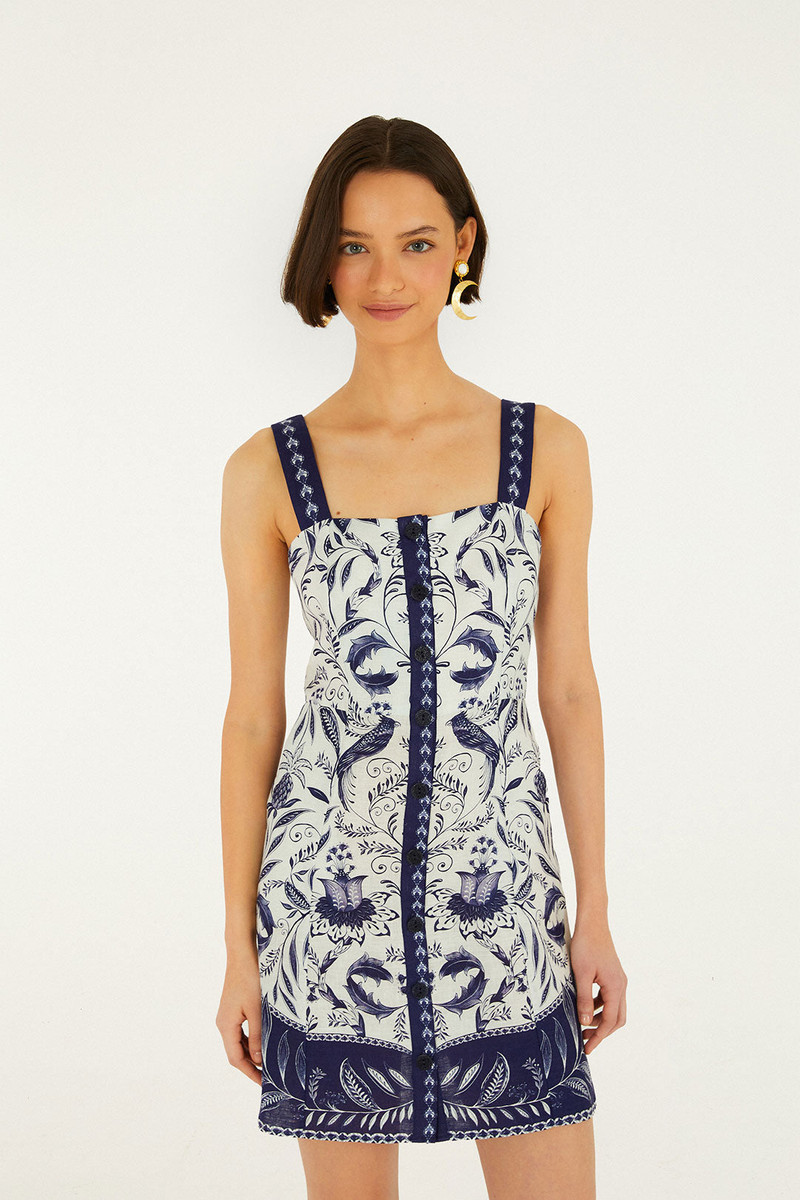 Off-White Nina Euroflax Premium Linen Mini Dress 4
