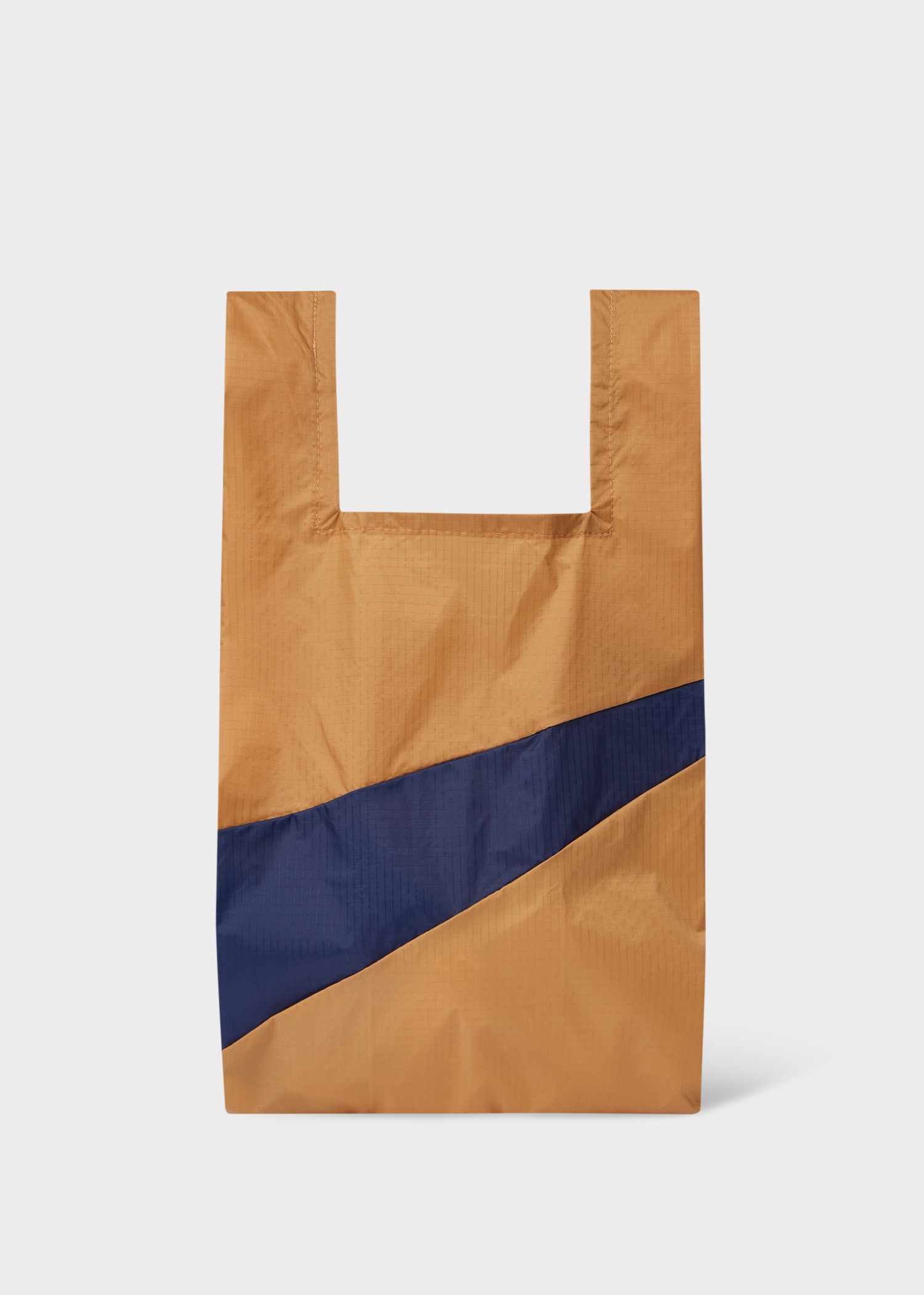 Camel & Navy 'The New Shopping Bag' by Susan Bijl - Medium - 1