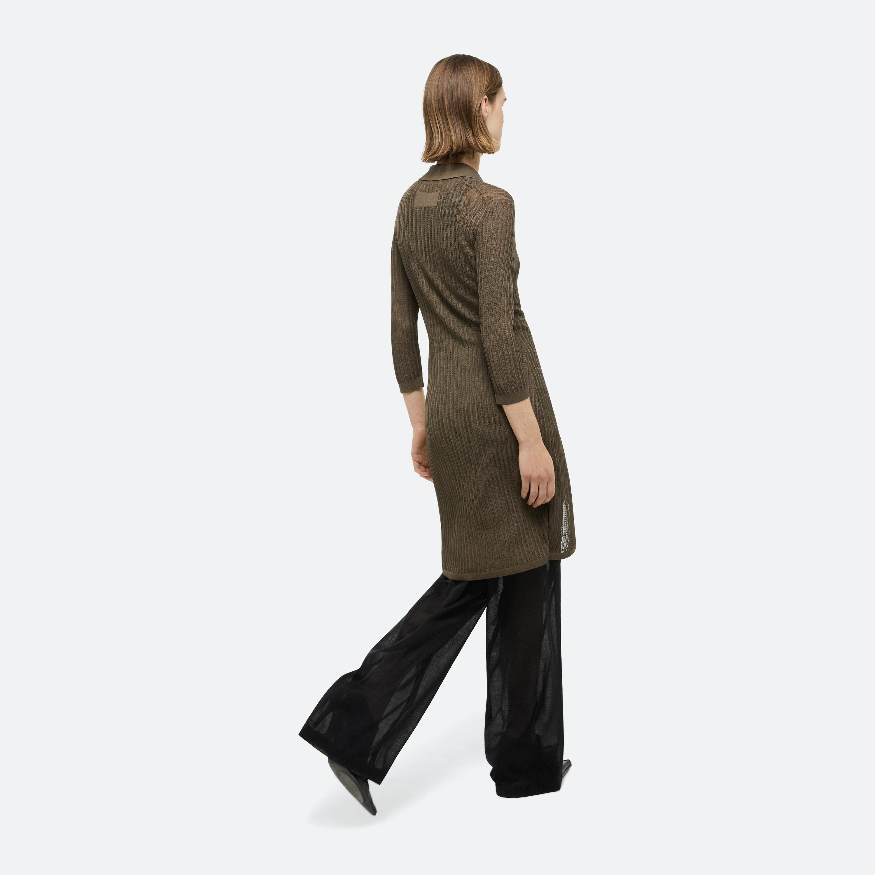 POINTELLE POLO DRESS - 7