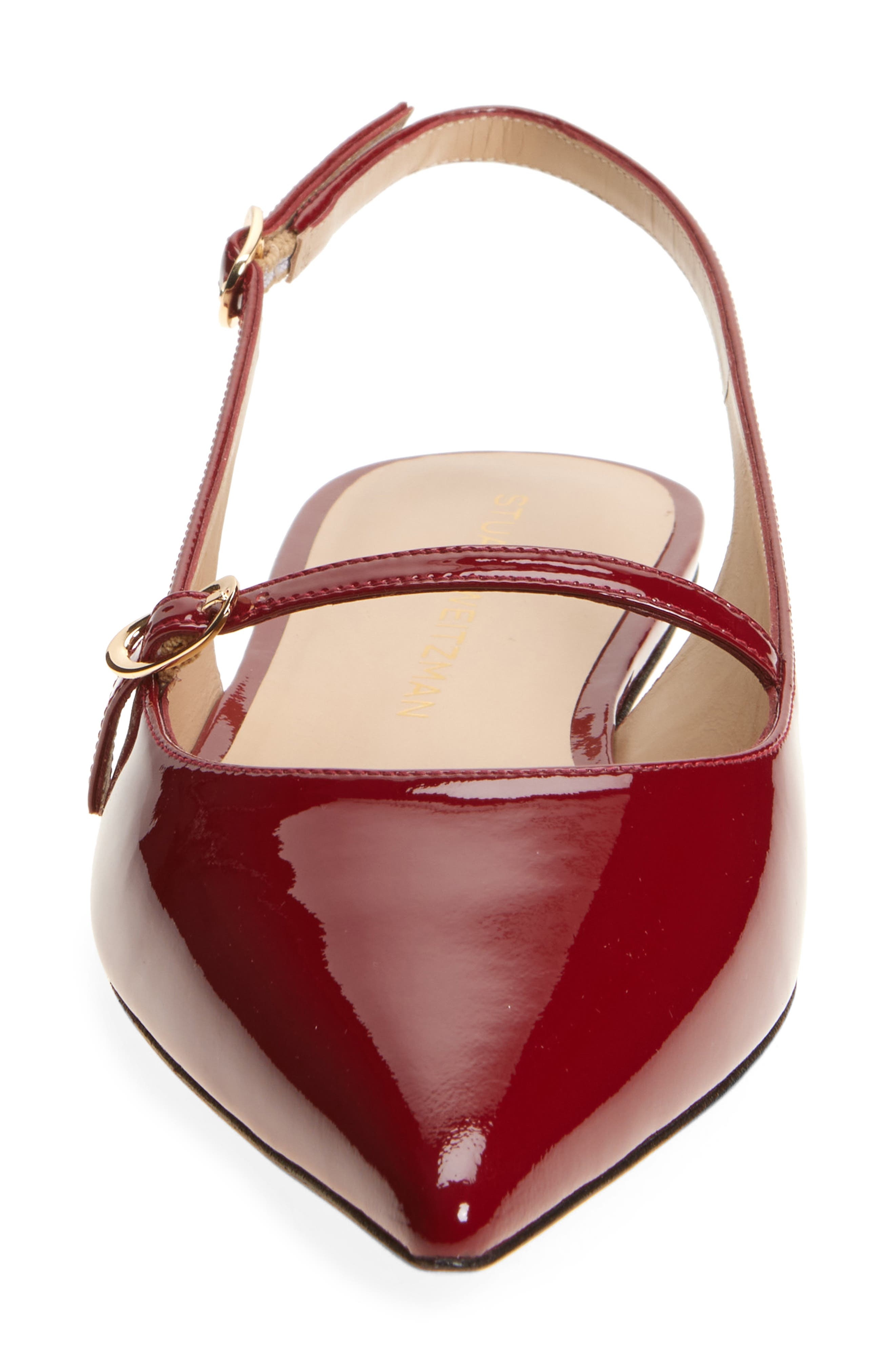Stuart Weitzman Emilia Mary Jane Slingback Flat in Chile Patent at Nordstrom - 4