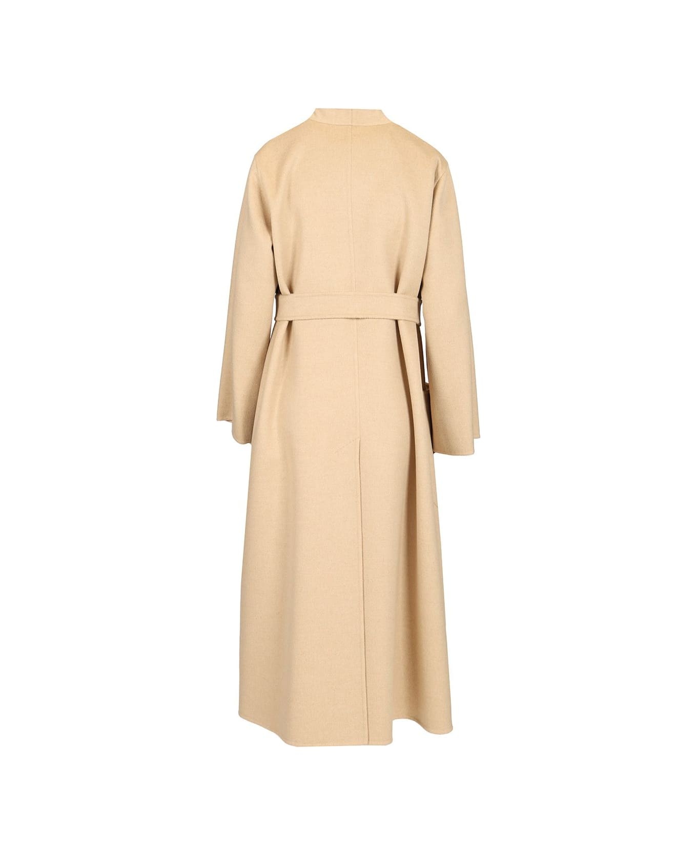 Camel Dressing Gown Coat - 2