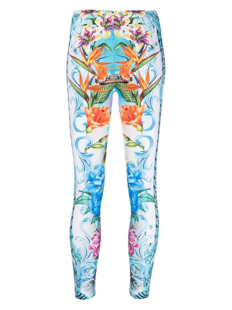 PHILIPP PLEIN Hawaii graphic-print leggings outlook