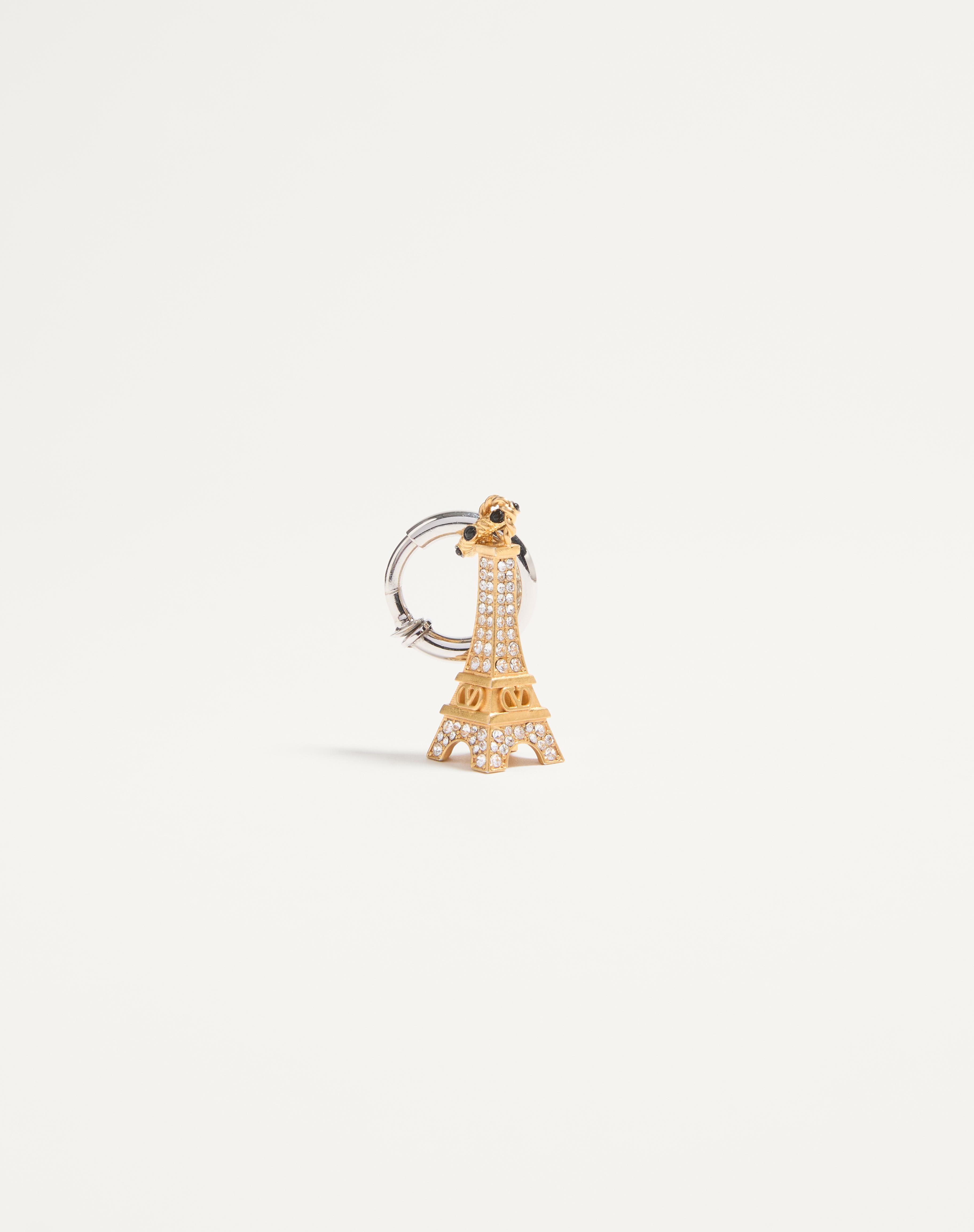 VALENTINO GARAVANI CHEZ VALENTINO SINGLE EARRING IN METAL AND SWAROVSKI® CRYSTALS - 3