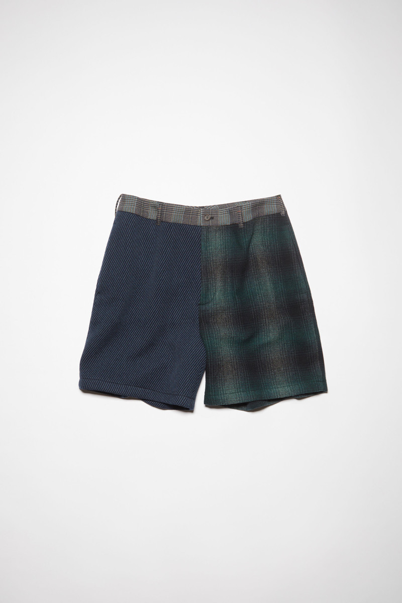 Patchwork shorts - Blue/green 6