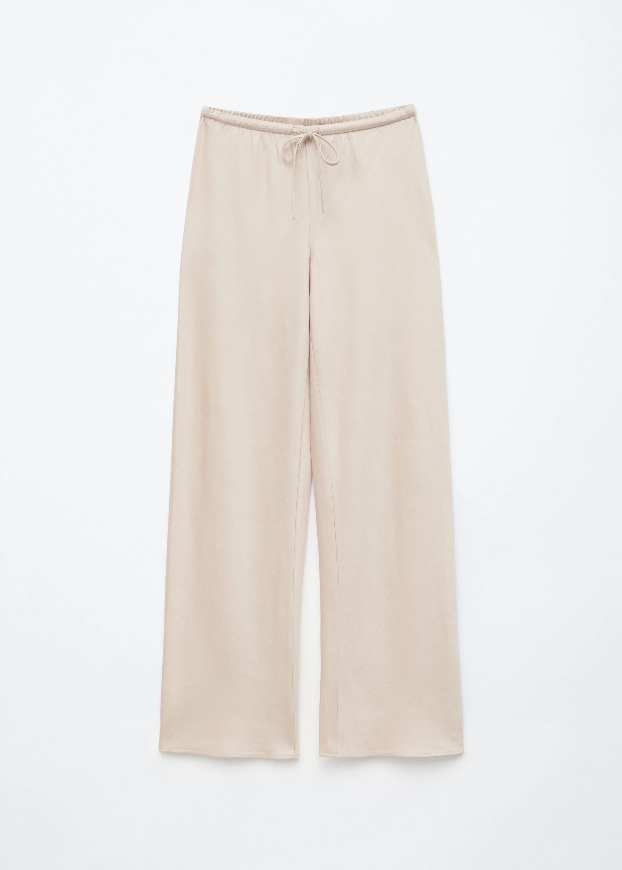 Satin Pull-On Trousers - 1