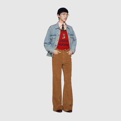 GUCCI Washed denim jacket outlook