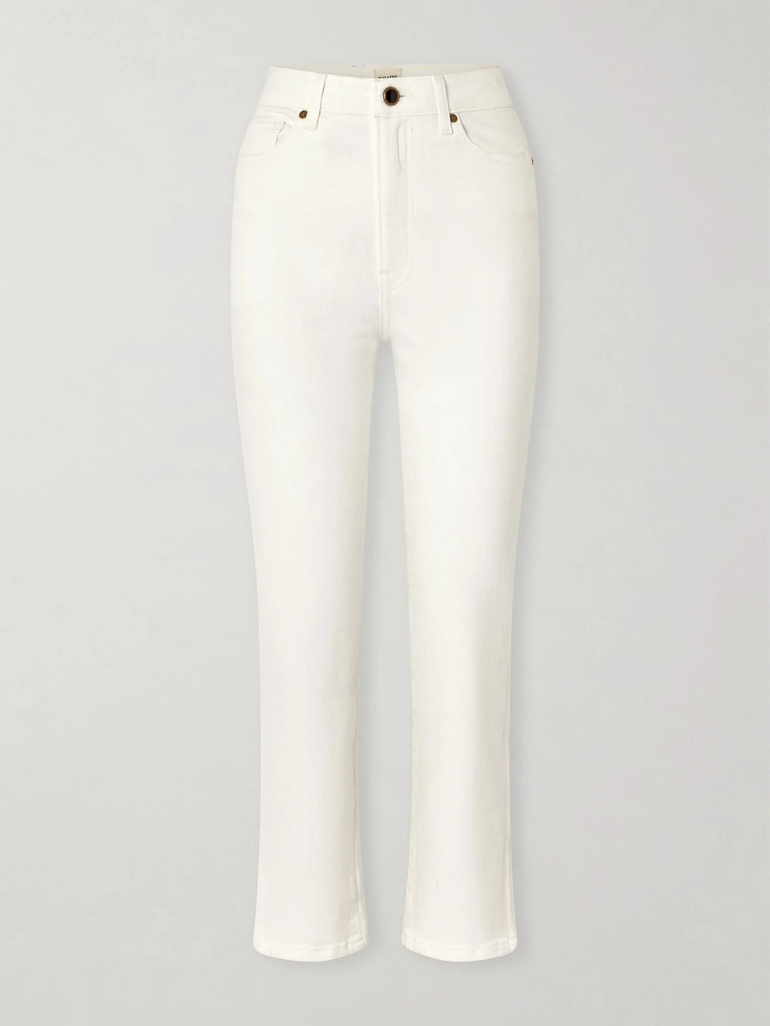 Abigail high-rise straight-leg jeans White - 1