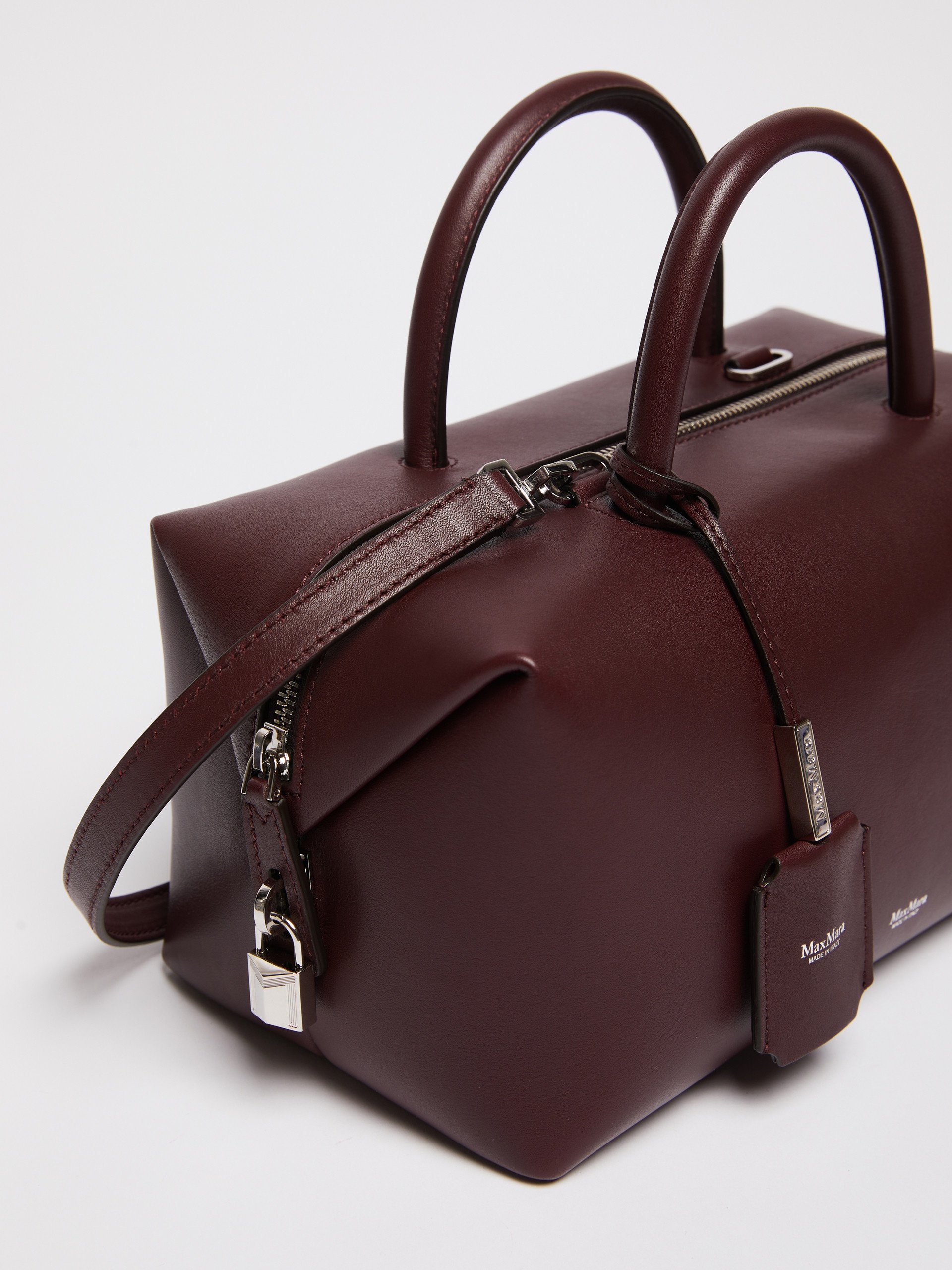 HOLDALLM Medium natural leather bowler bag - 5