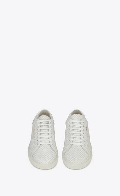 SAINT LAURENT andy sneakers in python-embossed nubuck and smooth leather outlook