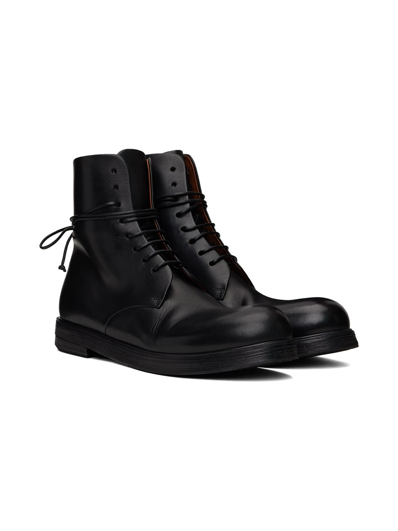 Black Zucca Zeppa Lace Up Ankle Boots 4