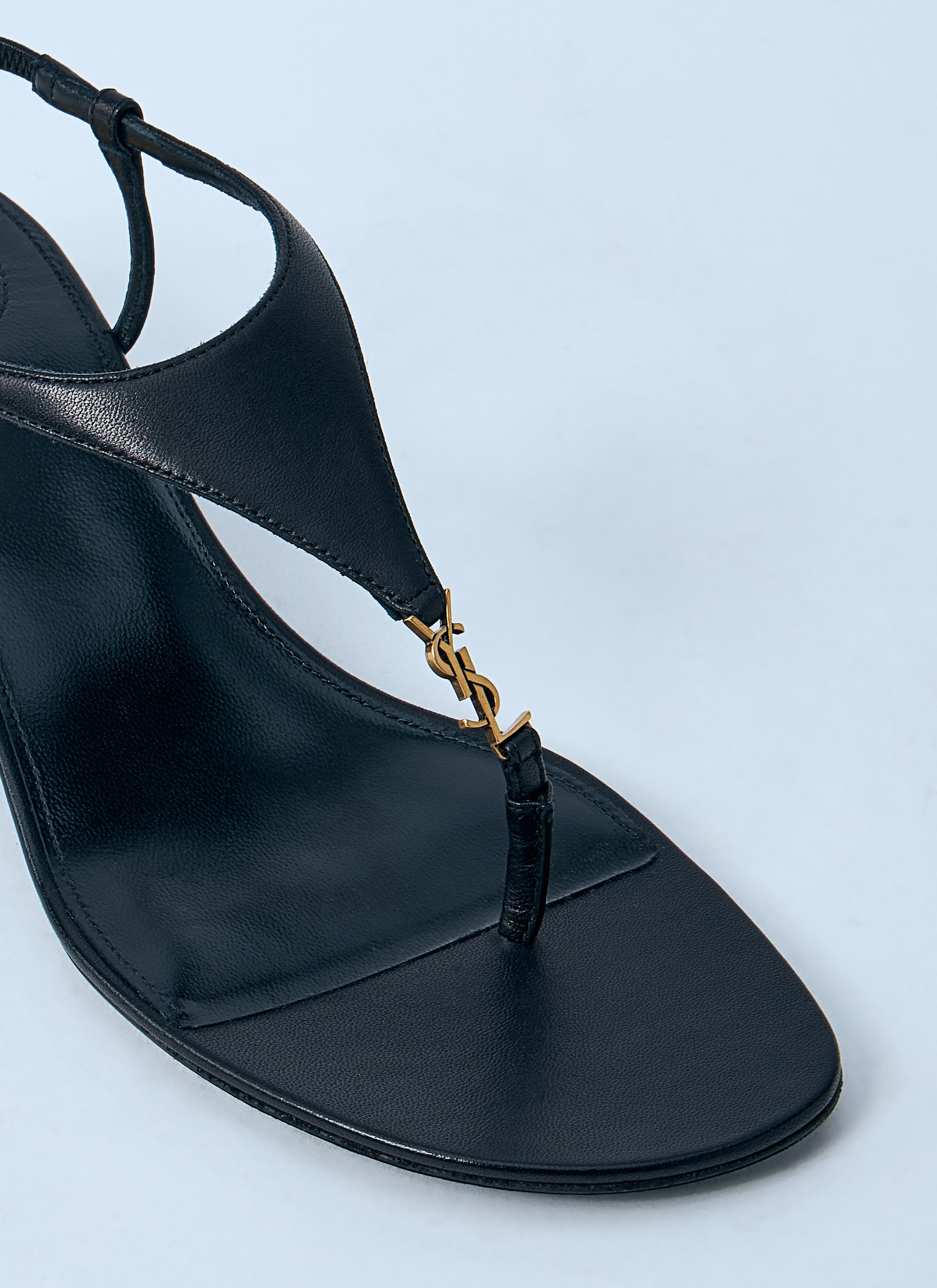 Saint Laurent Women Logo Motif Wedge Sandals - 3