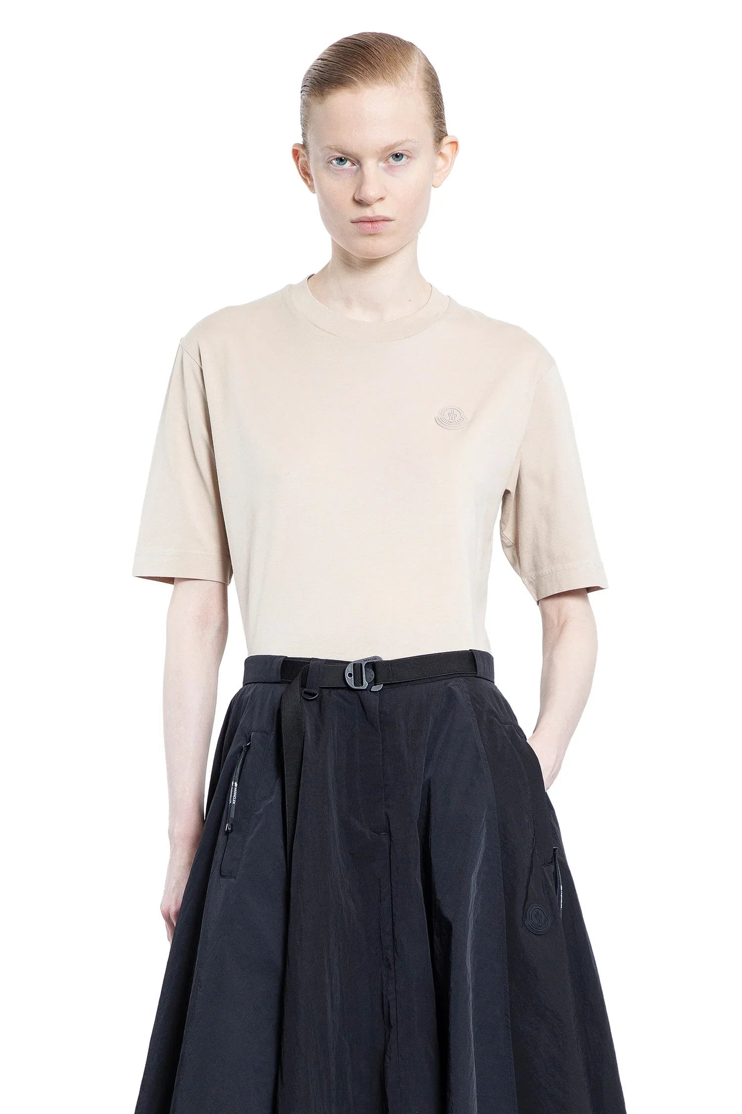 Logo-Patch-Cotton-T-Shirt - 5