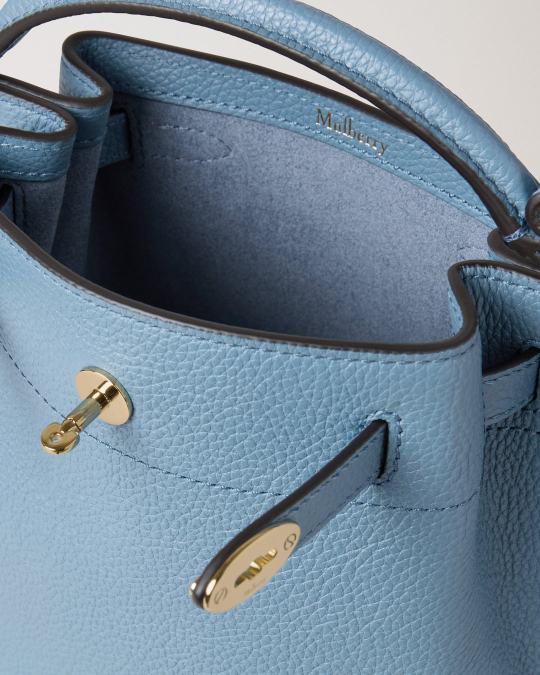 Mini Islington Bucket Brighton Blue Small Classic Grain - 5