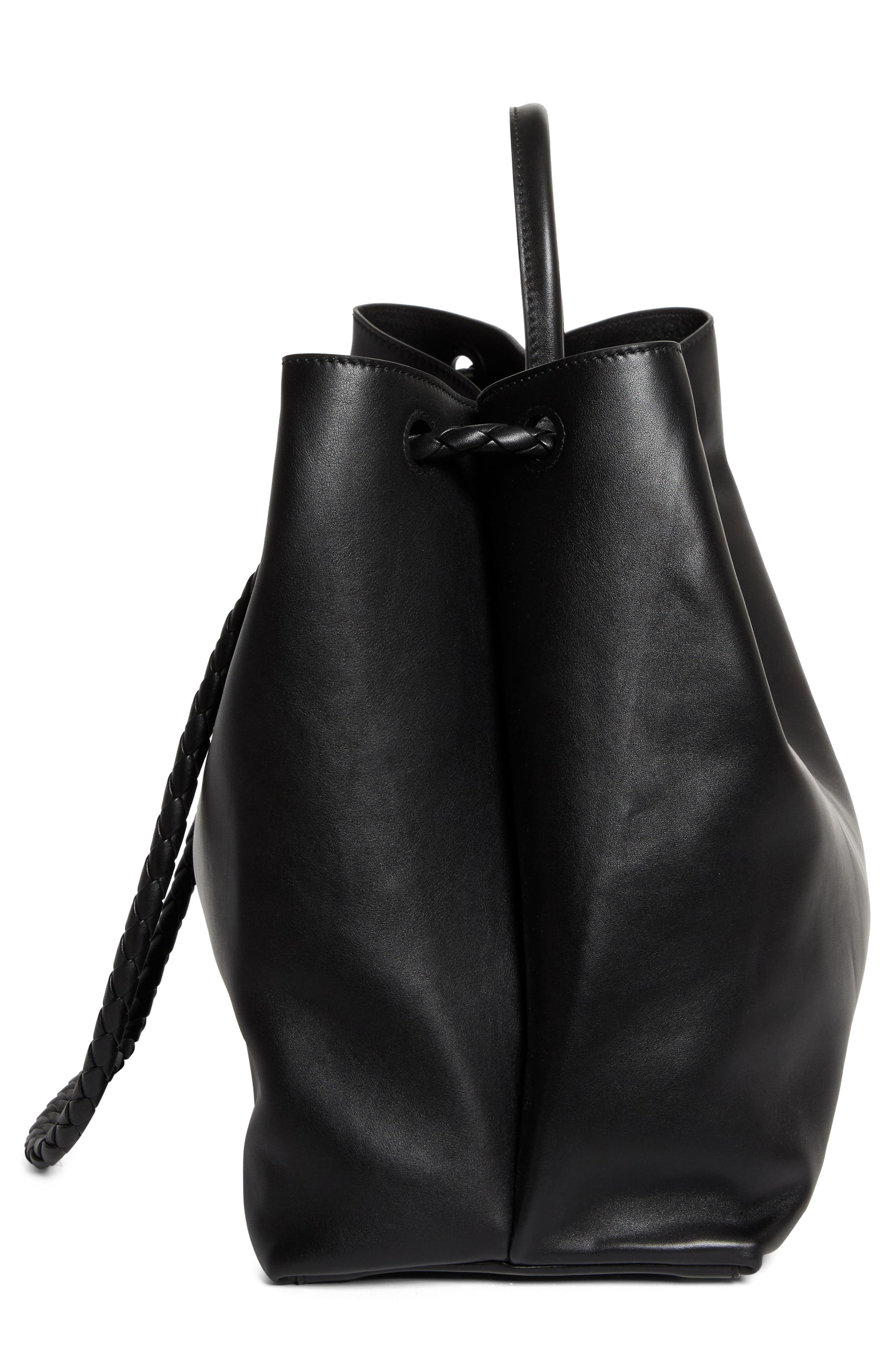 Bottega Veneta Large Andiamo Leather Tote in 1019 Black-M Brass at Nordstrom - 6