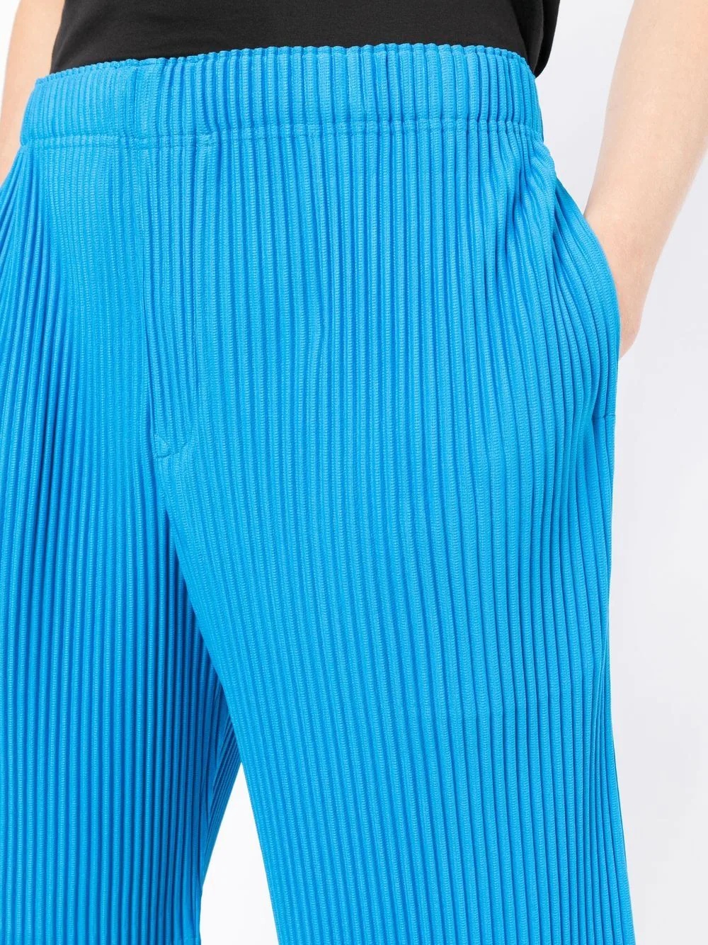 knee-length pleated shorts - 5