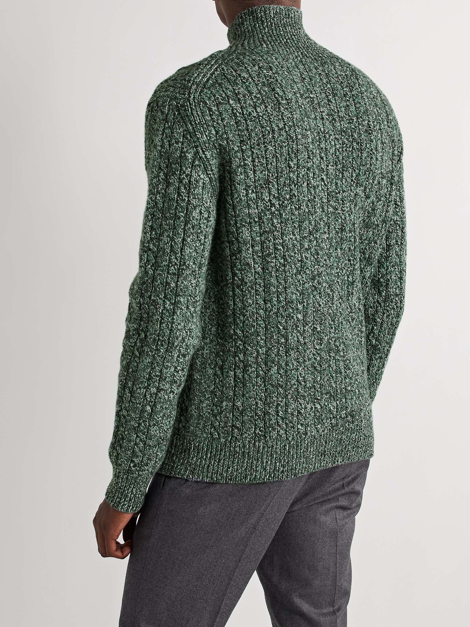 Cable-Knit Wool Rollneck Sweater - 4