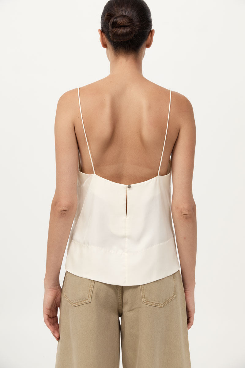 Silk Twill Cami - Milk - 6