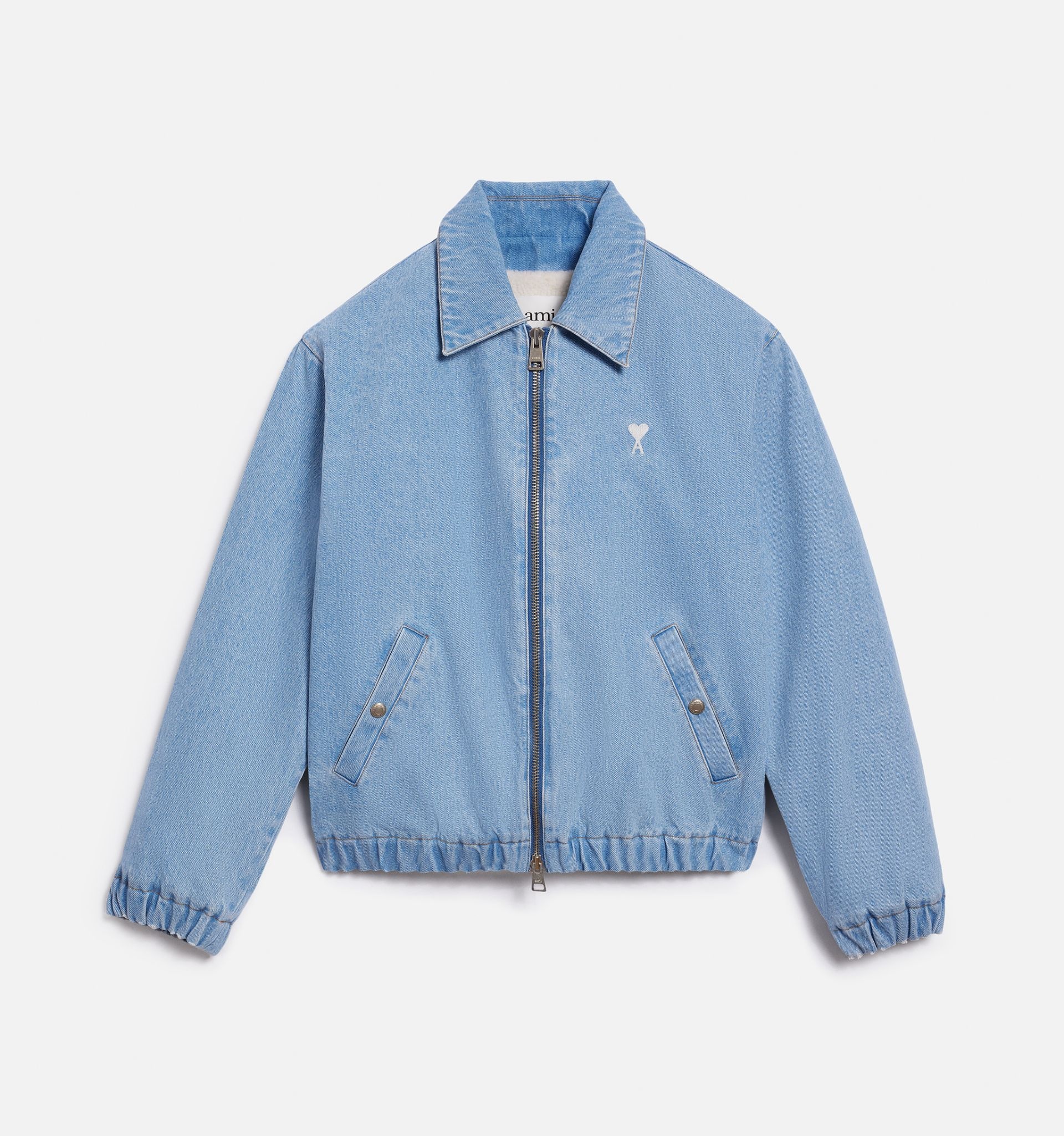 Ami de Cœur Zipped Denim Jacket - 5