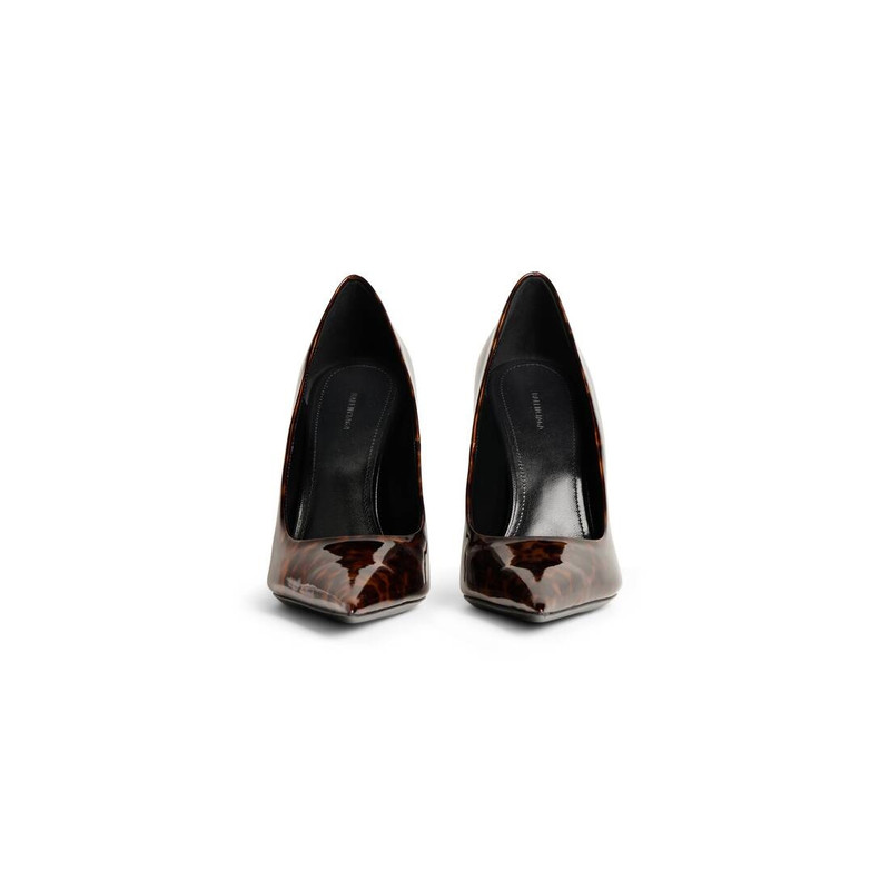 Women's Knife 110mm Pump Tortoise Shell Print  in Brown 3