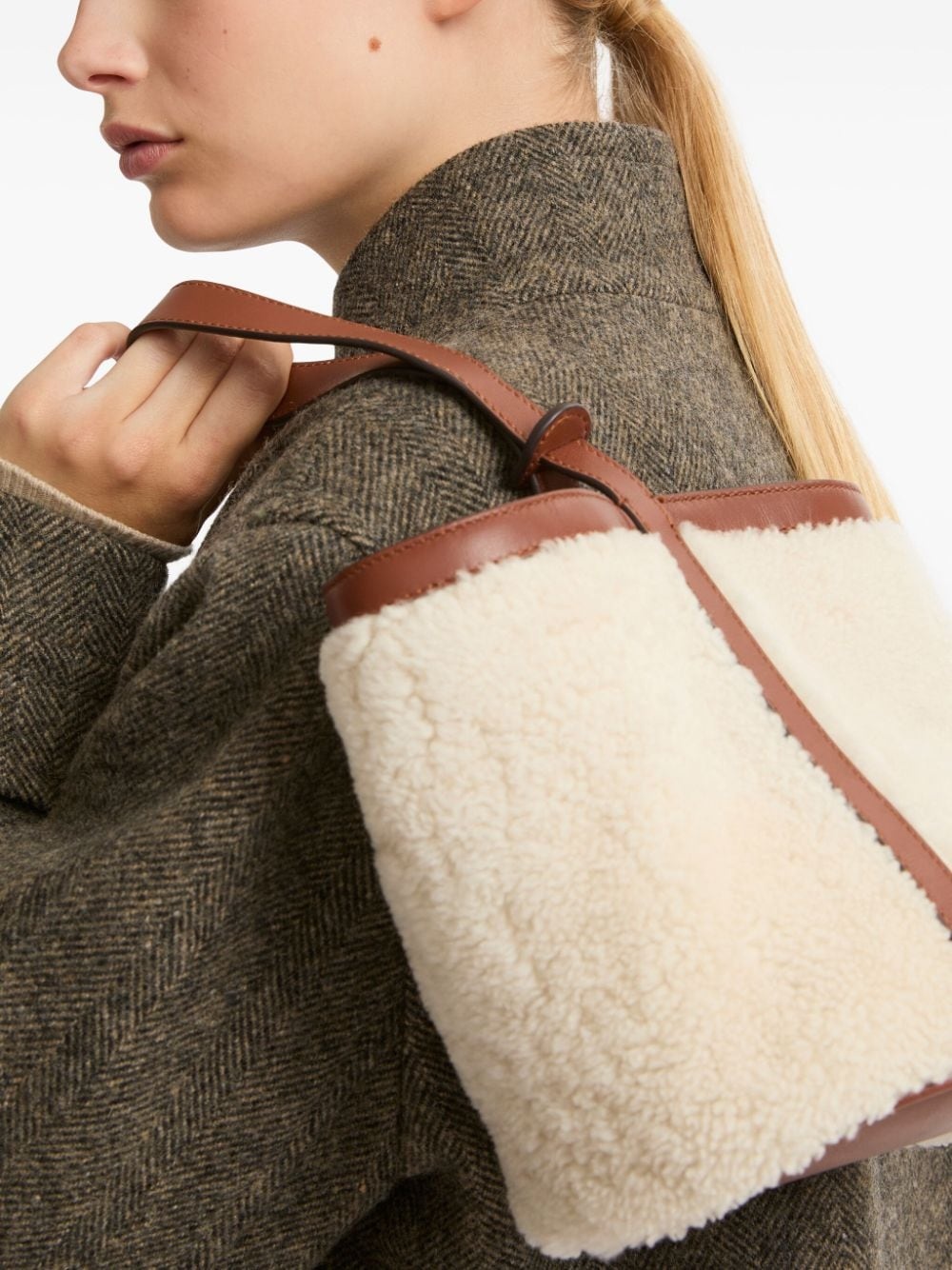 mini Merino bucket bag - 2