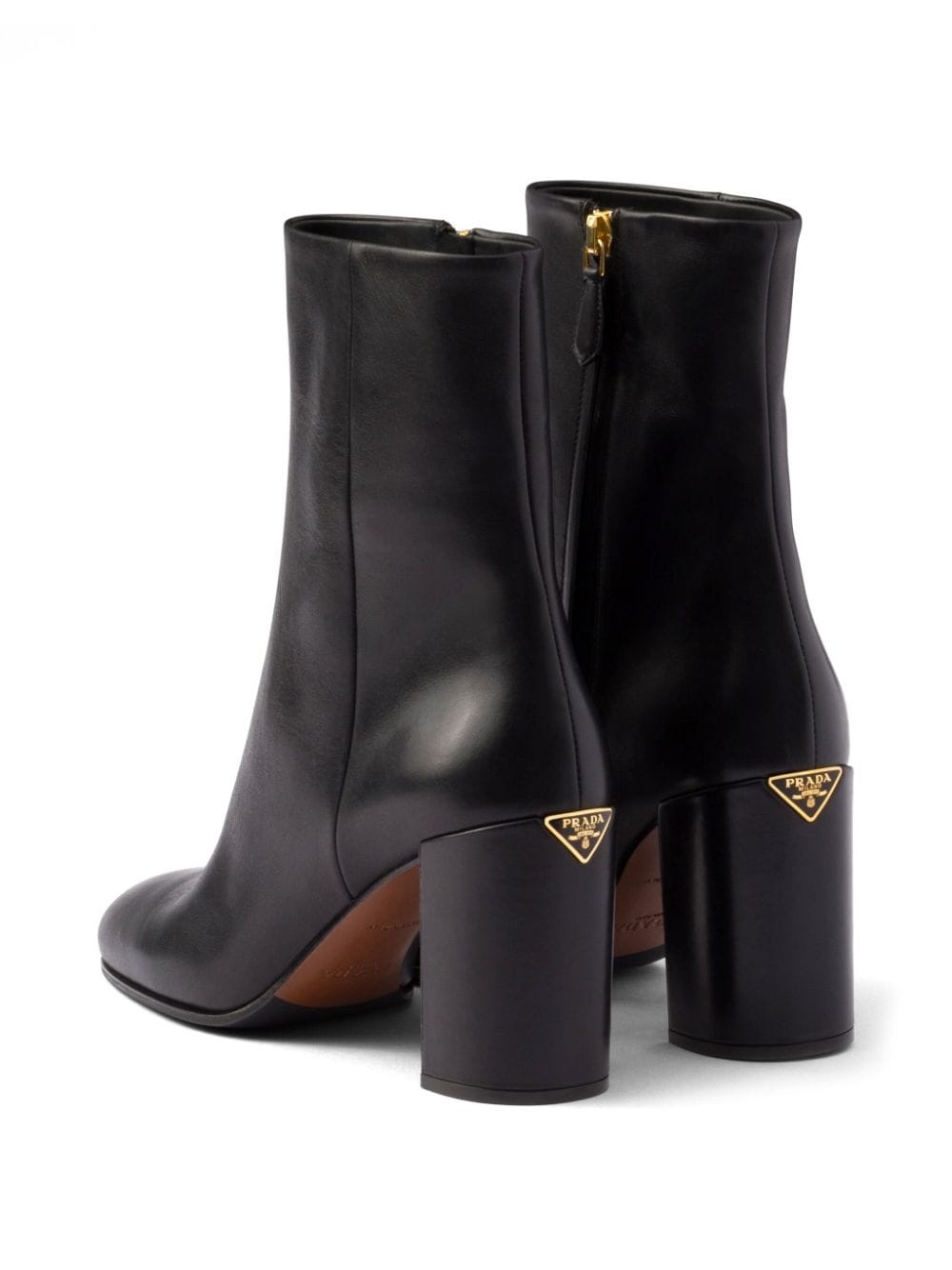 leather 85mm booties - 3