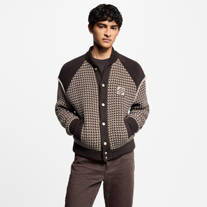 Louis Vuitton Knitted Cotton Jacquard Bomber outlook