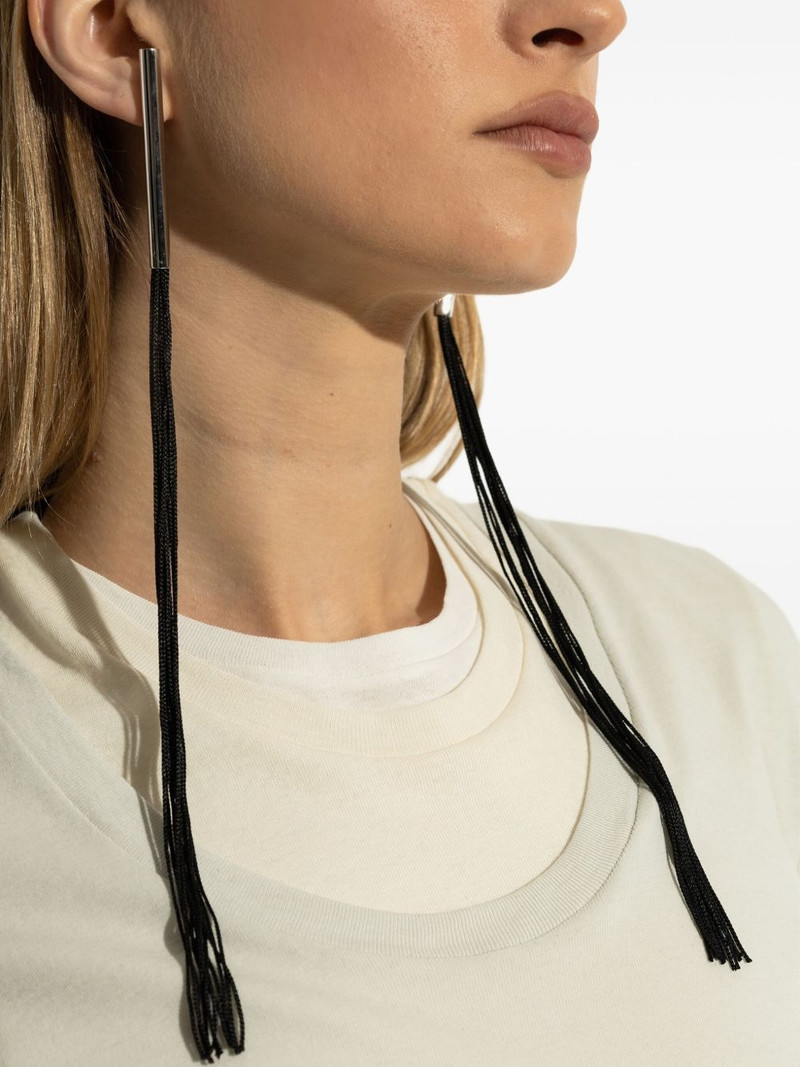 Jil Sander drop-design earrings outlook