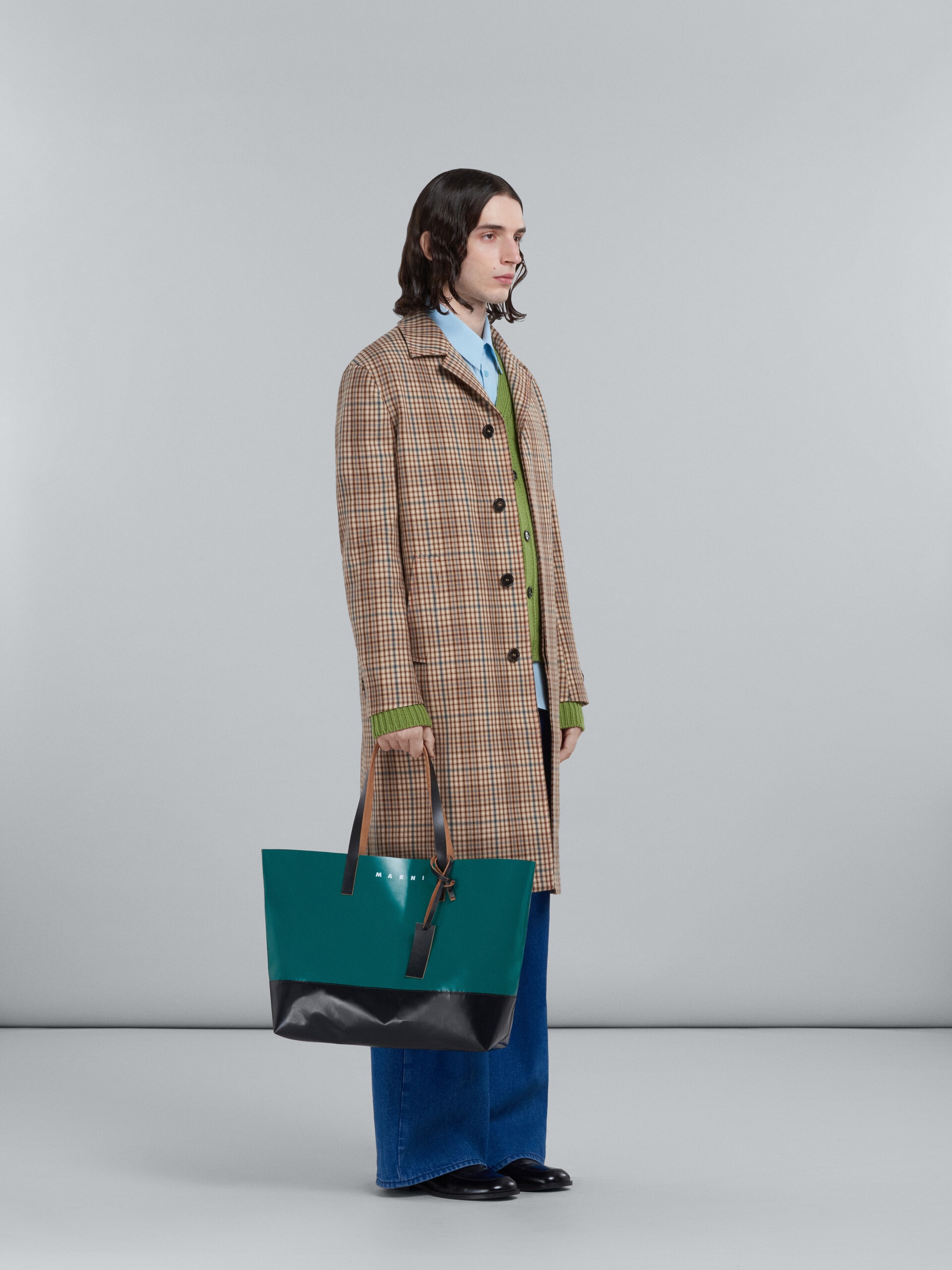 GREEN WOOL CARDIGAN - 5