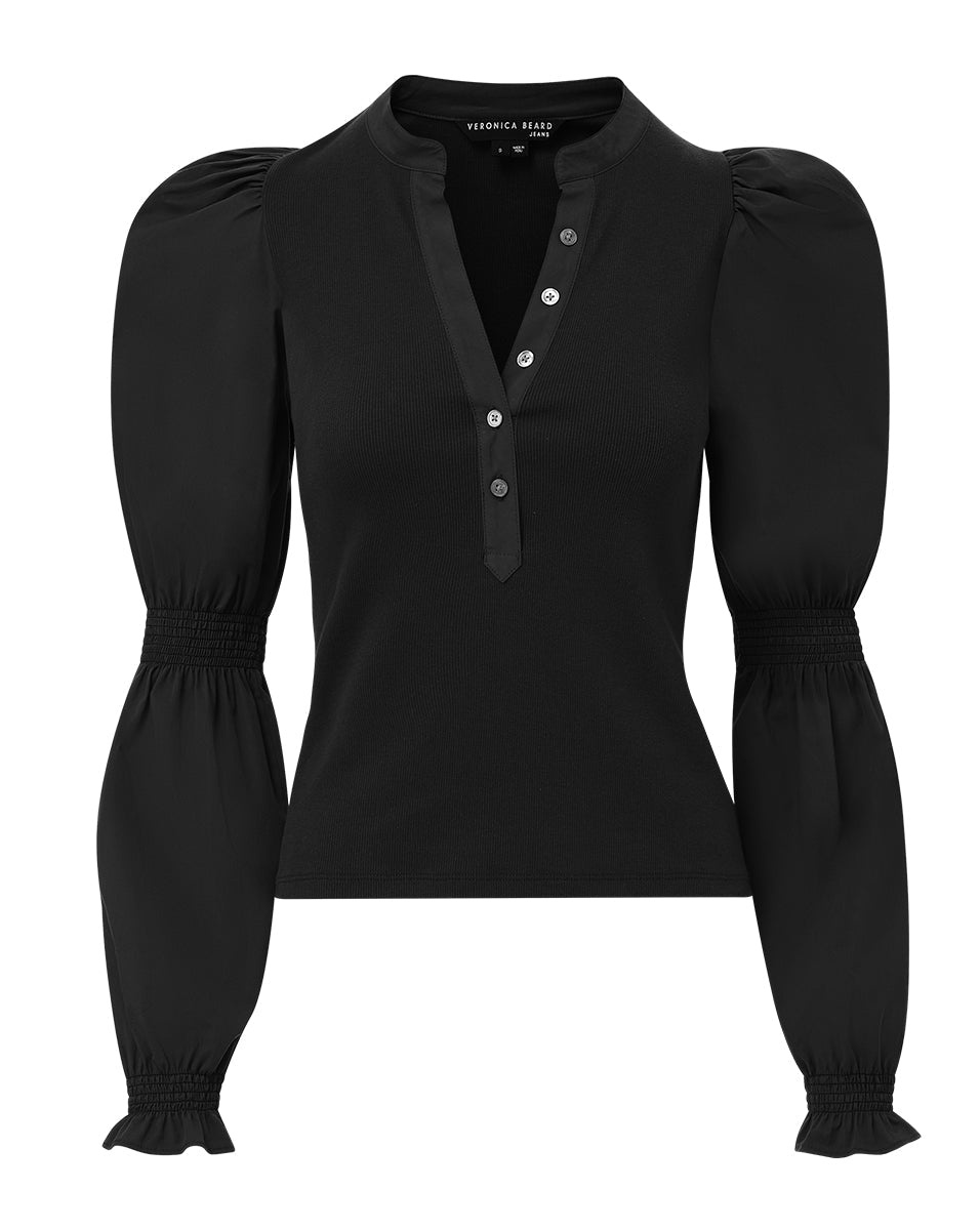 EFFY PUFF-SLEEVE TOP - 1
