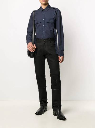 Helmut Lang buckle-detail shirt outlook