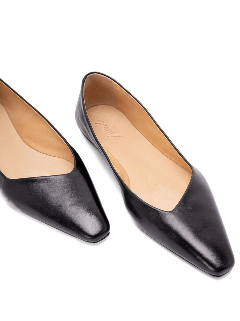 pointed-toe leather ballet flats 5