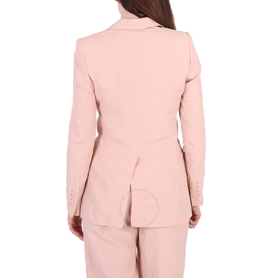 Stella Mccartney Rose Fluid Linen Single-Breasted Blazer - 3