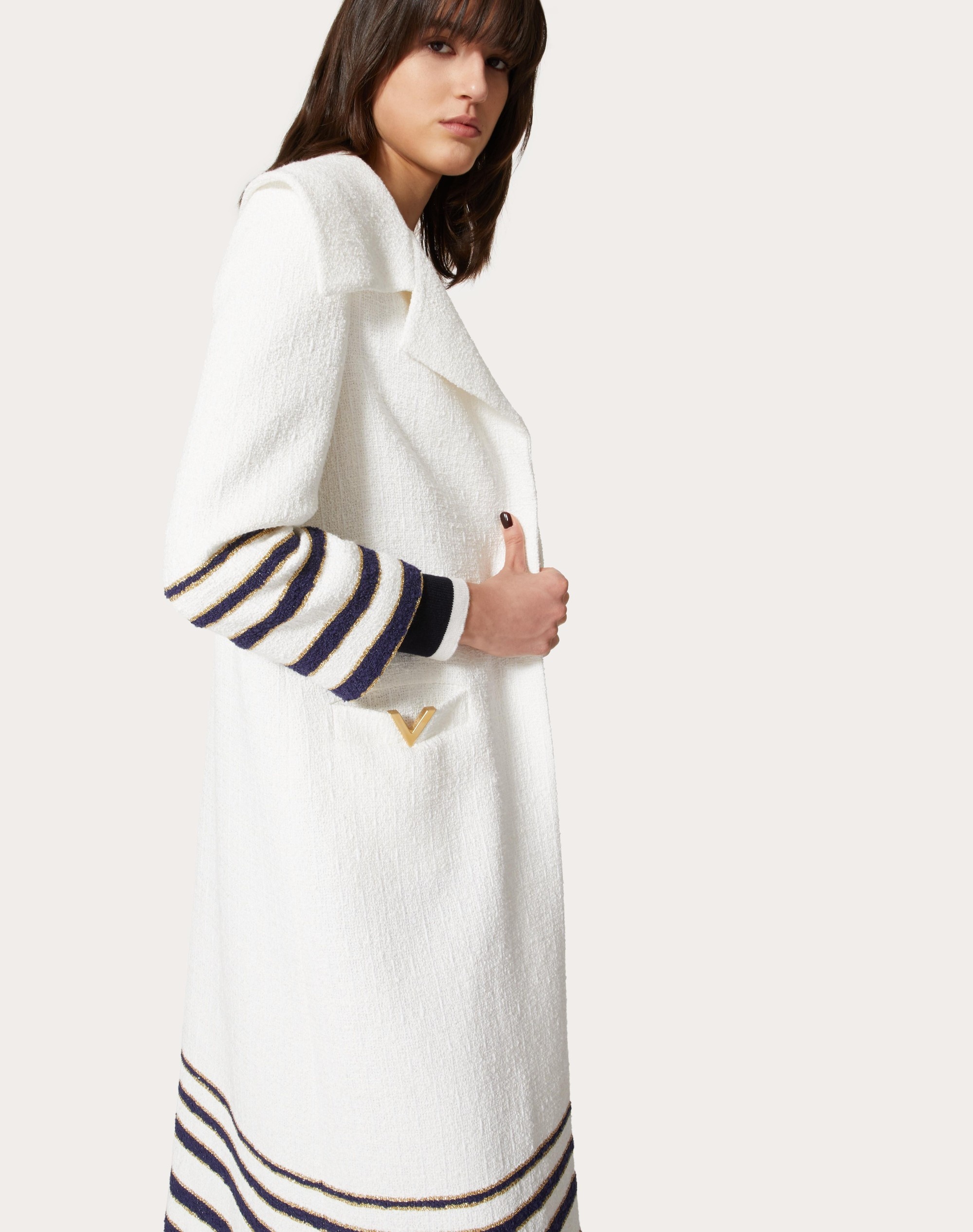 MARINIERE TWEED COAT - 5