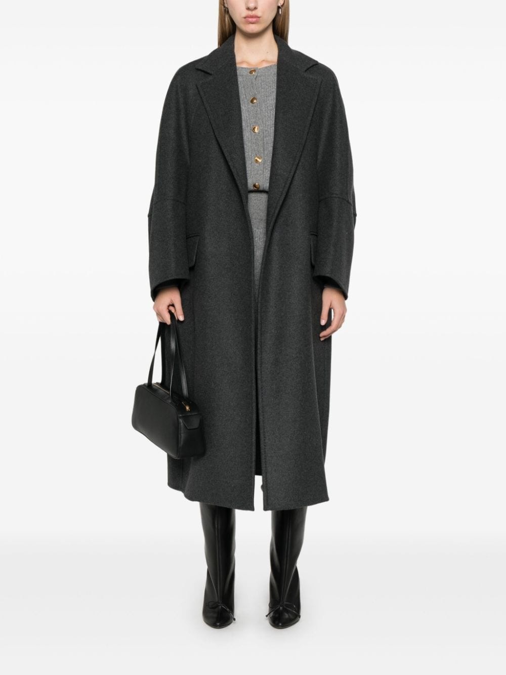 virgin wool-blend  coat - 2