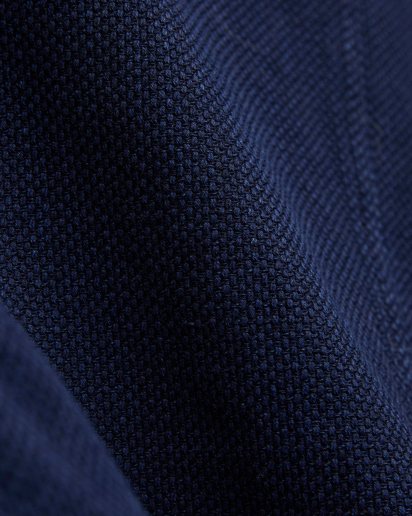 Double Cloth Sashiko Coverall Jacket in Pure Indigo - 8