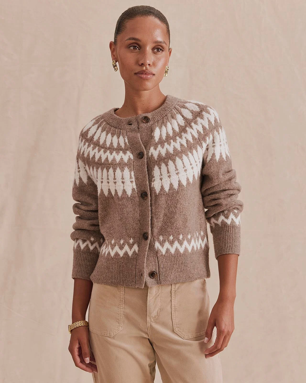 Fina Fair Isle Cardigan - 1
