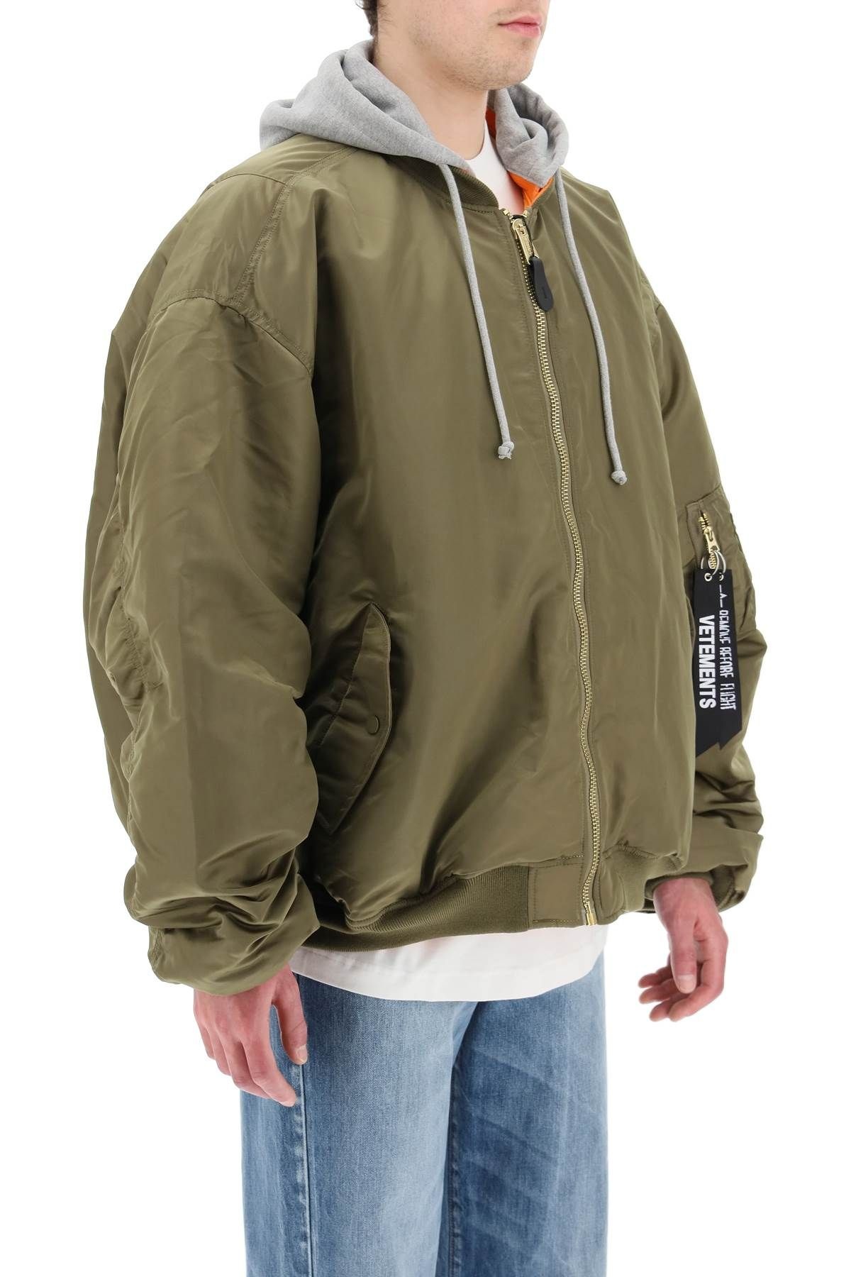 ALPHA INDUSTRIES REVERSIBLE MAXI BOMBER - 3