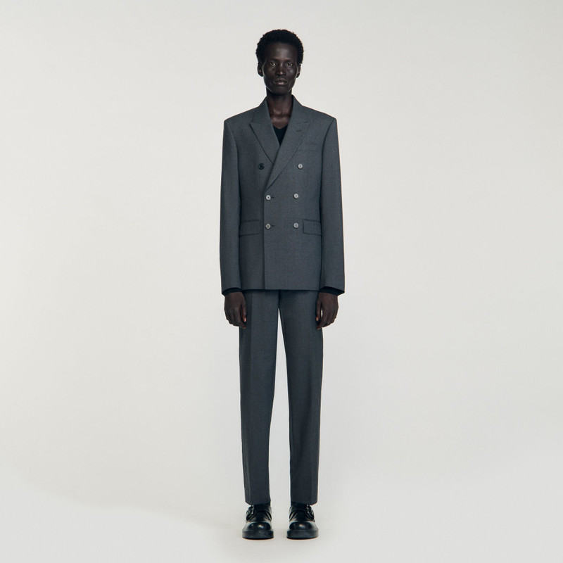 Sandro DOUBLE-BREASTED SUIT JACKET outlook