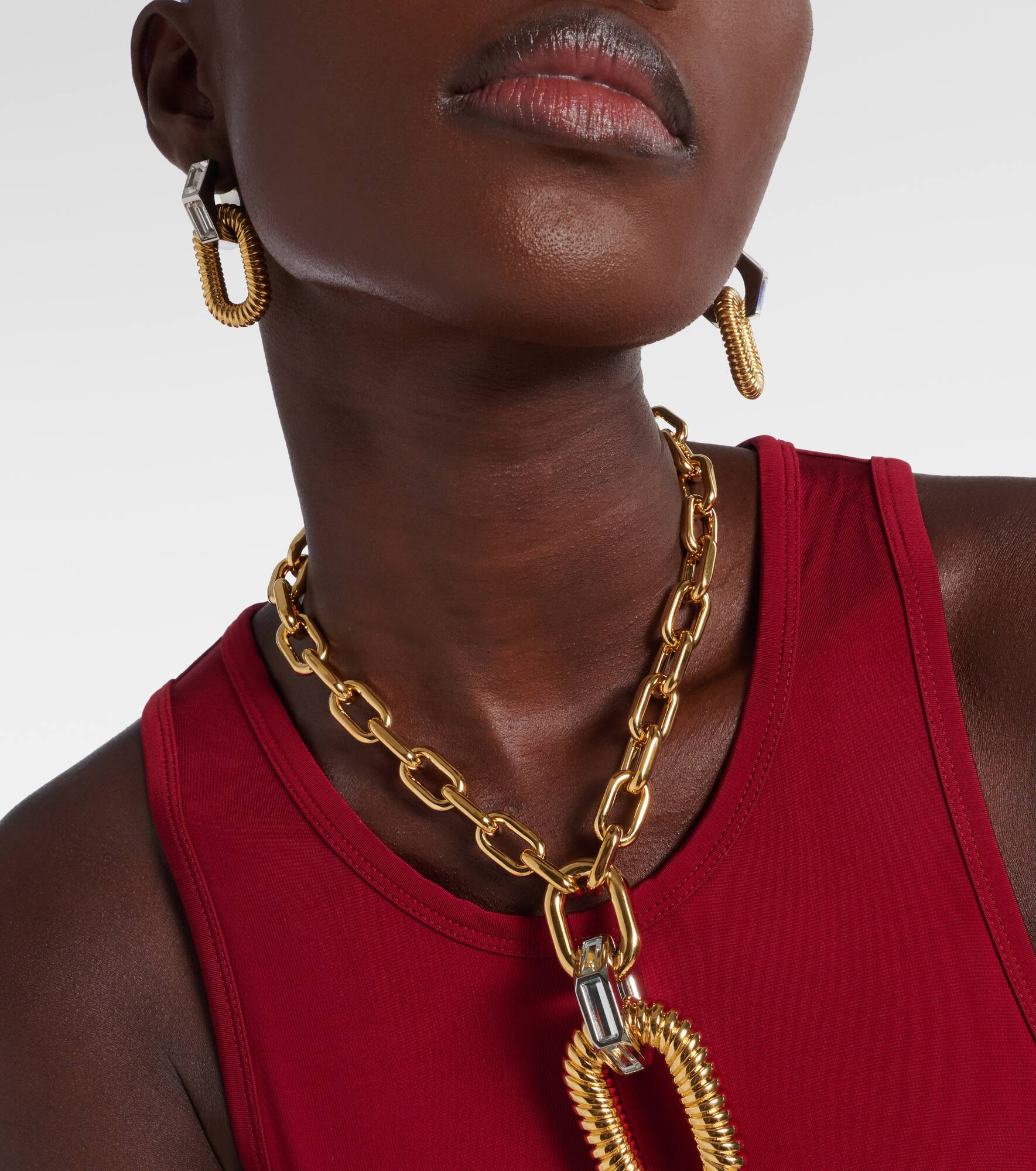 Link XL drop earrings - 6