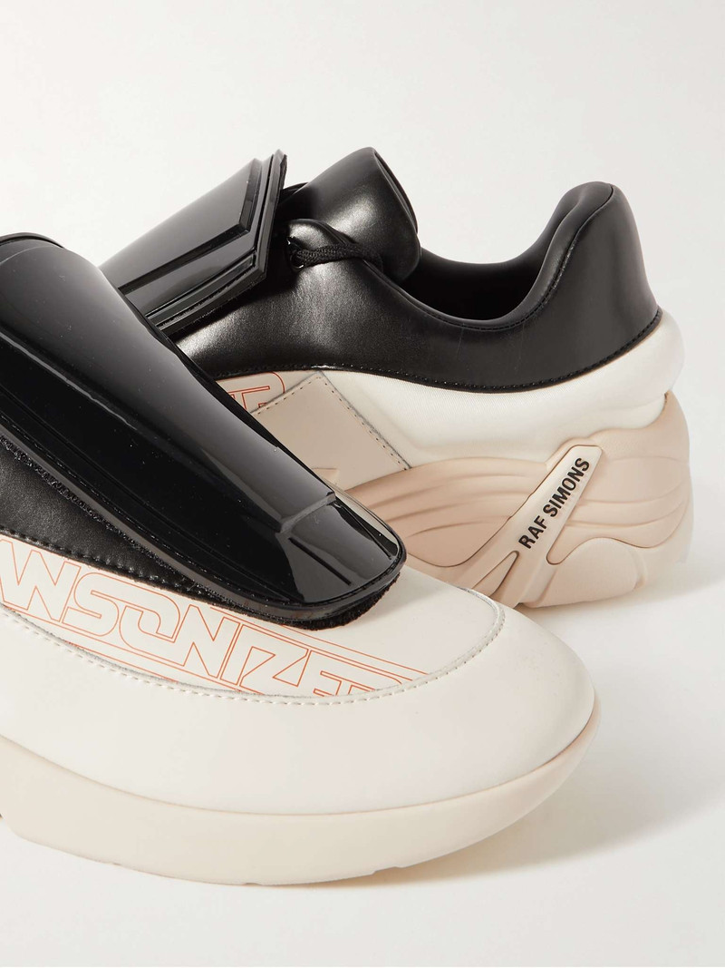 Antei Shell and PVC-Trimmed Leather Sneakers 6