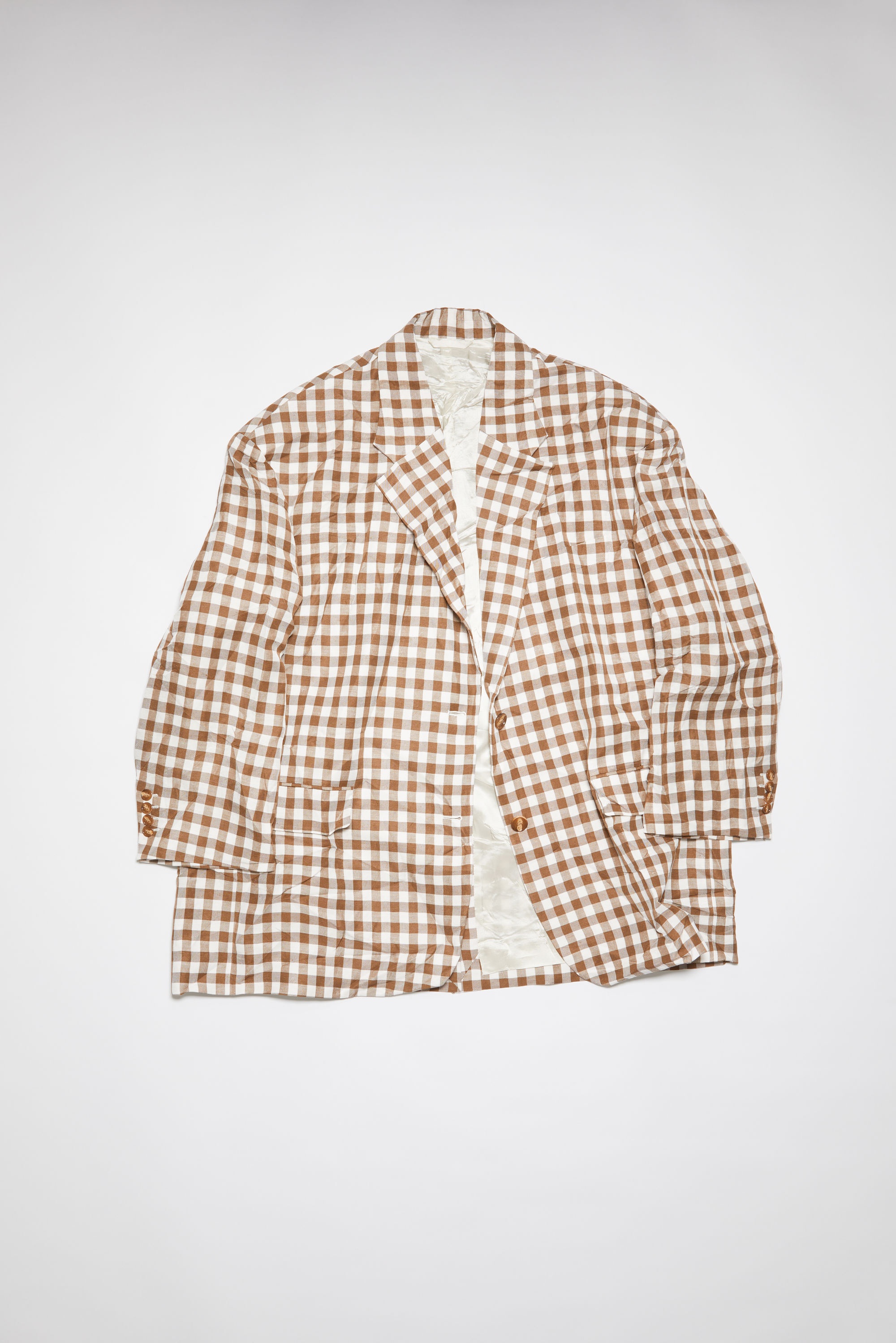 Relaxed fit suit jacket - Brown - 6