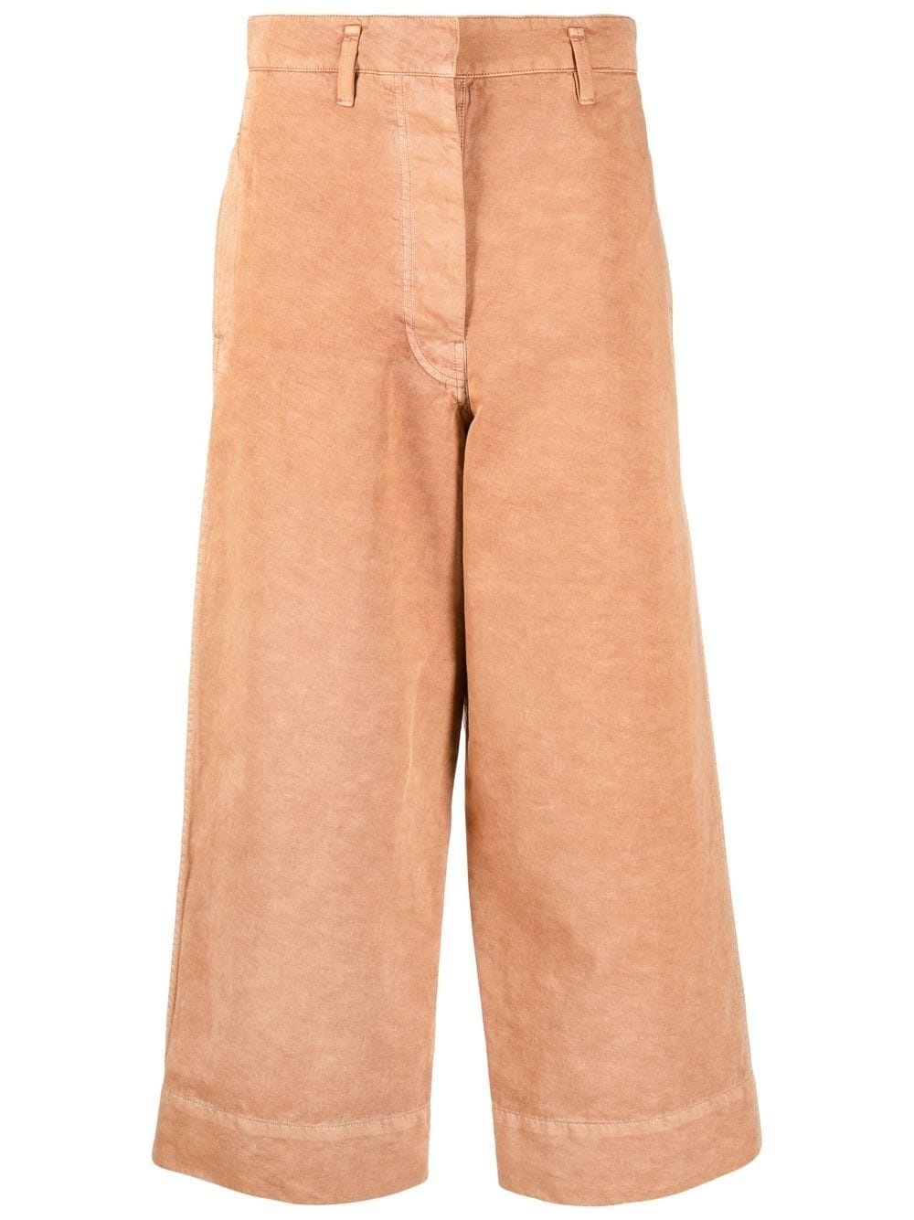 cropped wide-leg trousers - 1