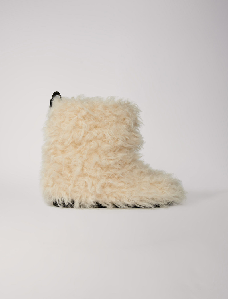 Ankle boots in fake fur 1