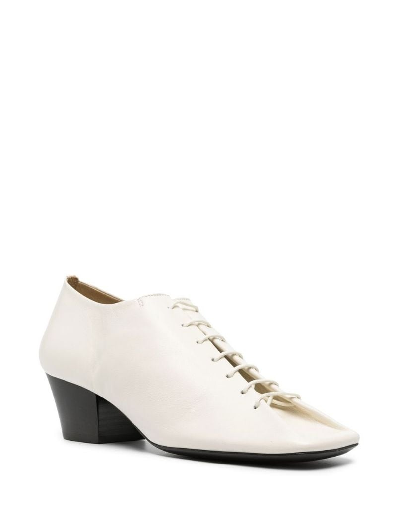 heeled leather derby shoes - 2