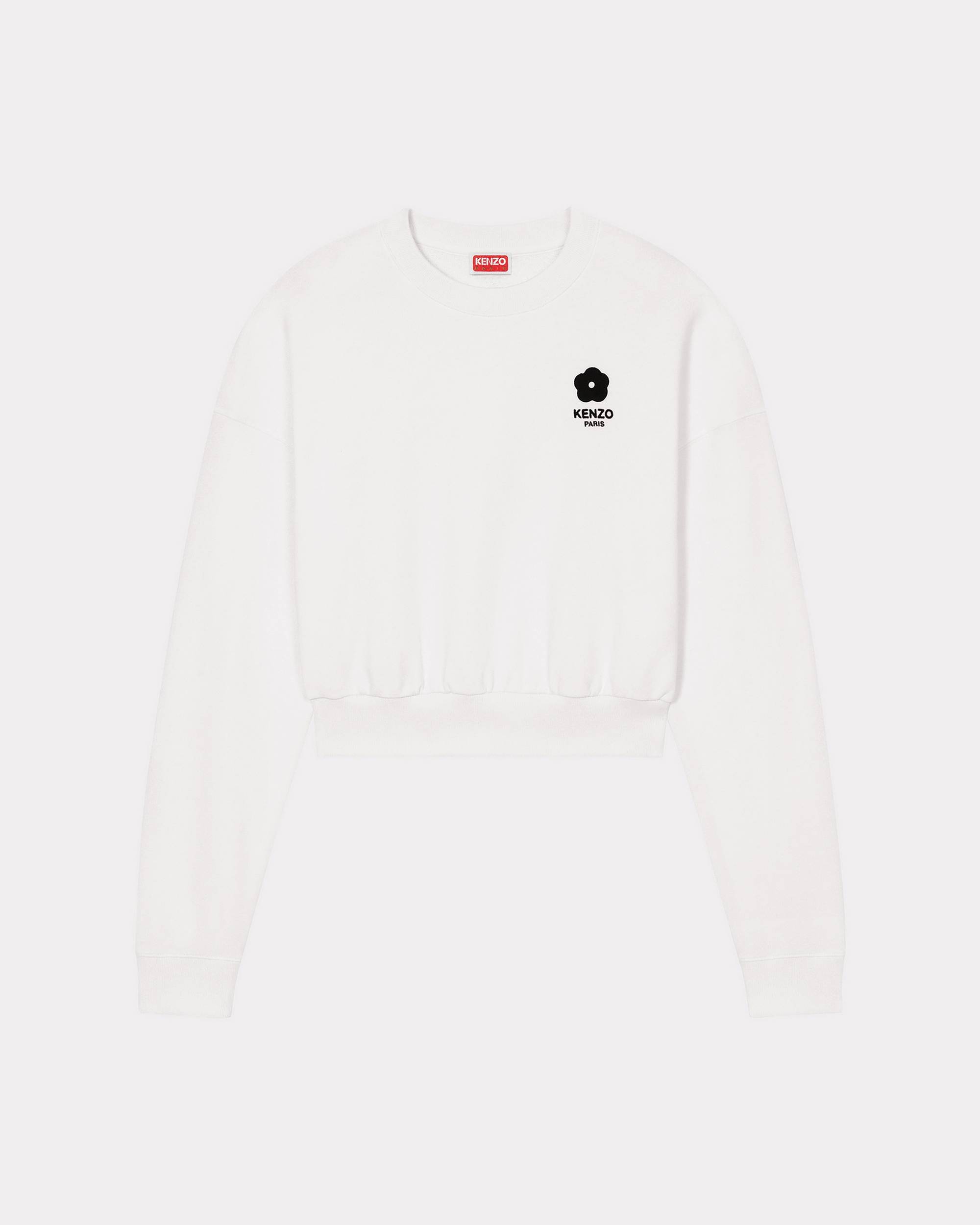 'Boke Flower 2.0' short embroidered sweatshirt - 1