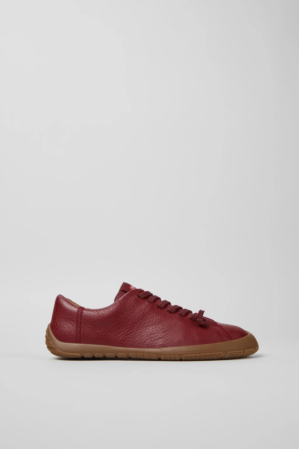 Peu Path+ Burgundy Leather Sneakers for Women. - 1