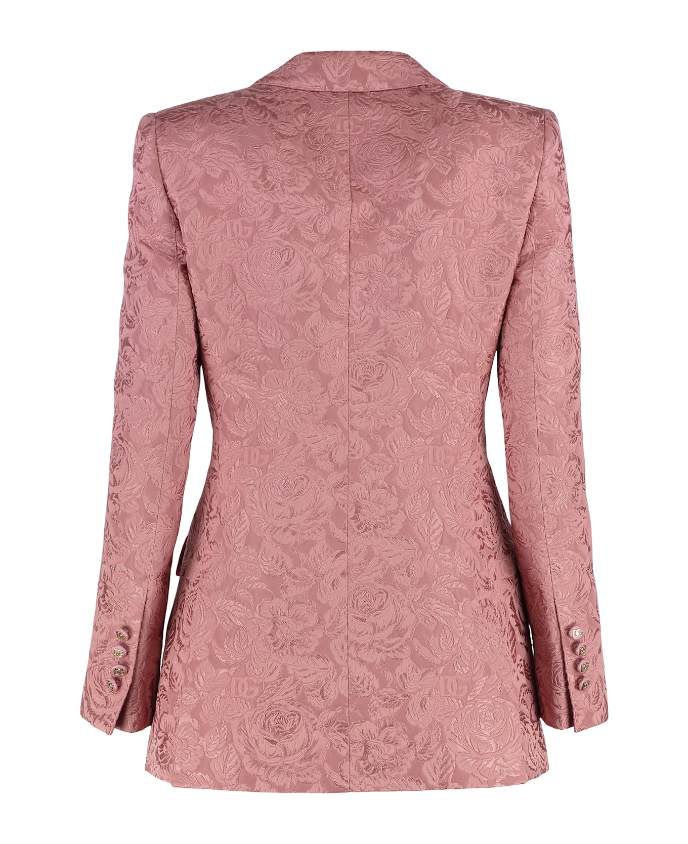 Cotton Blend Jacquard Blazer - 2